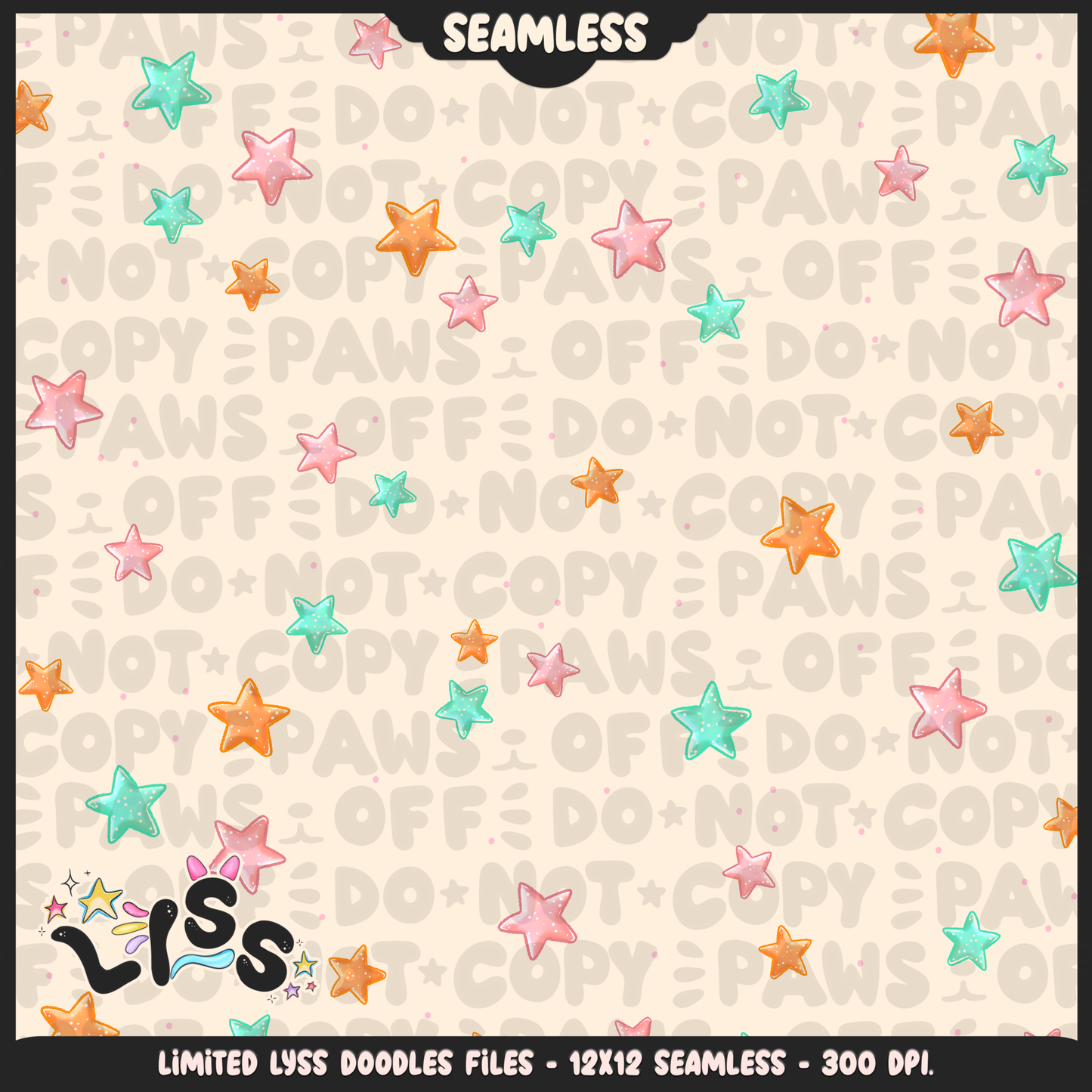Lyss Doodles - Seamless - Coordinate - Mystery Files - #2