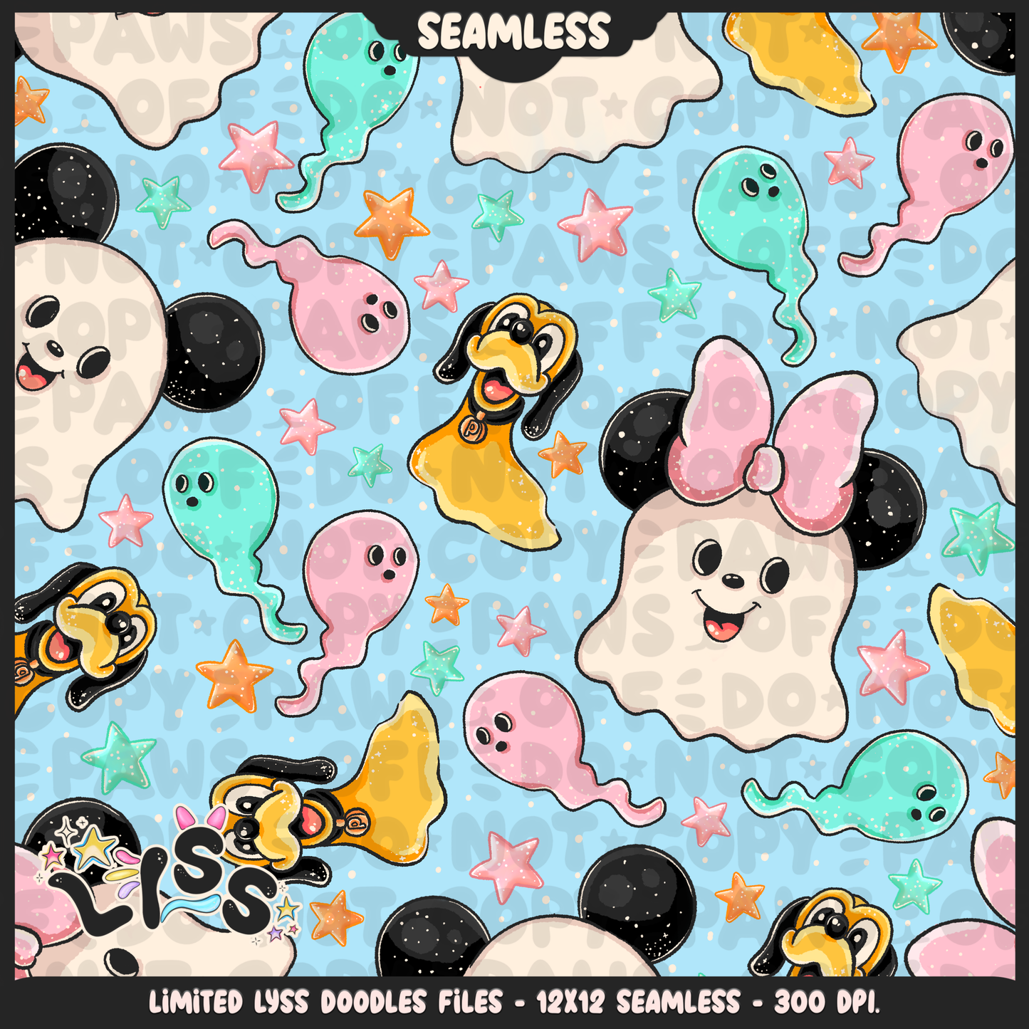 Lyss Doodles - Seamless - Main - Mystery Files - #2