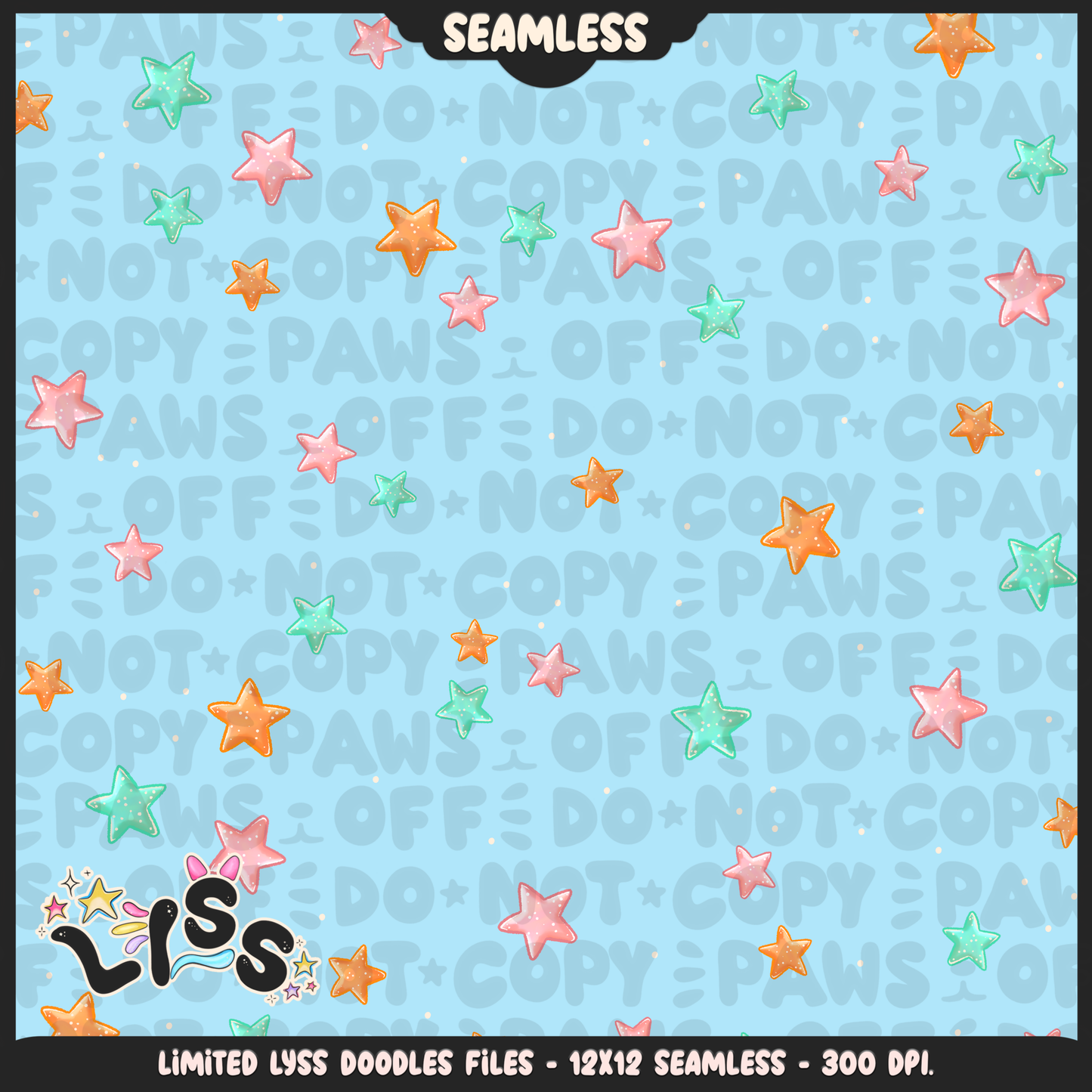Lyss Doodles - Seamless - Coordinate - Mystery Files - #2