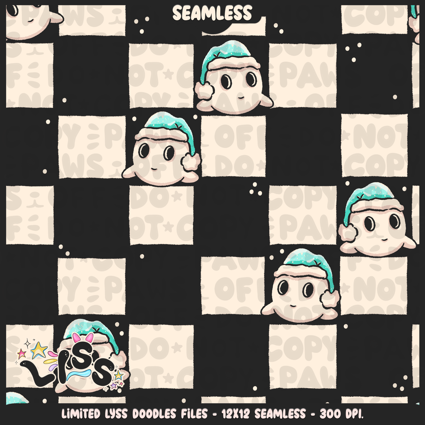 Lyss Doodles - Seamless - Coordinate - Mystery Files - #6