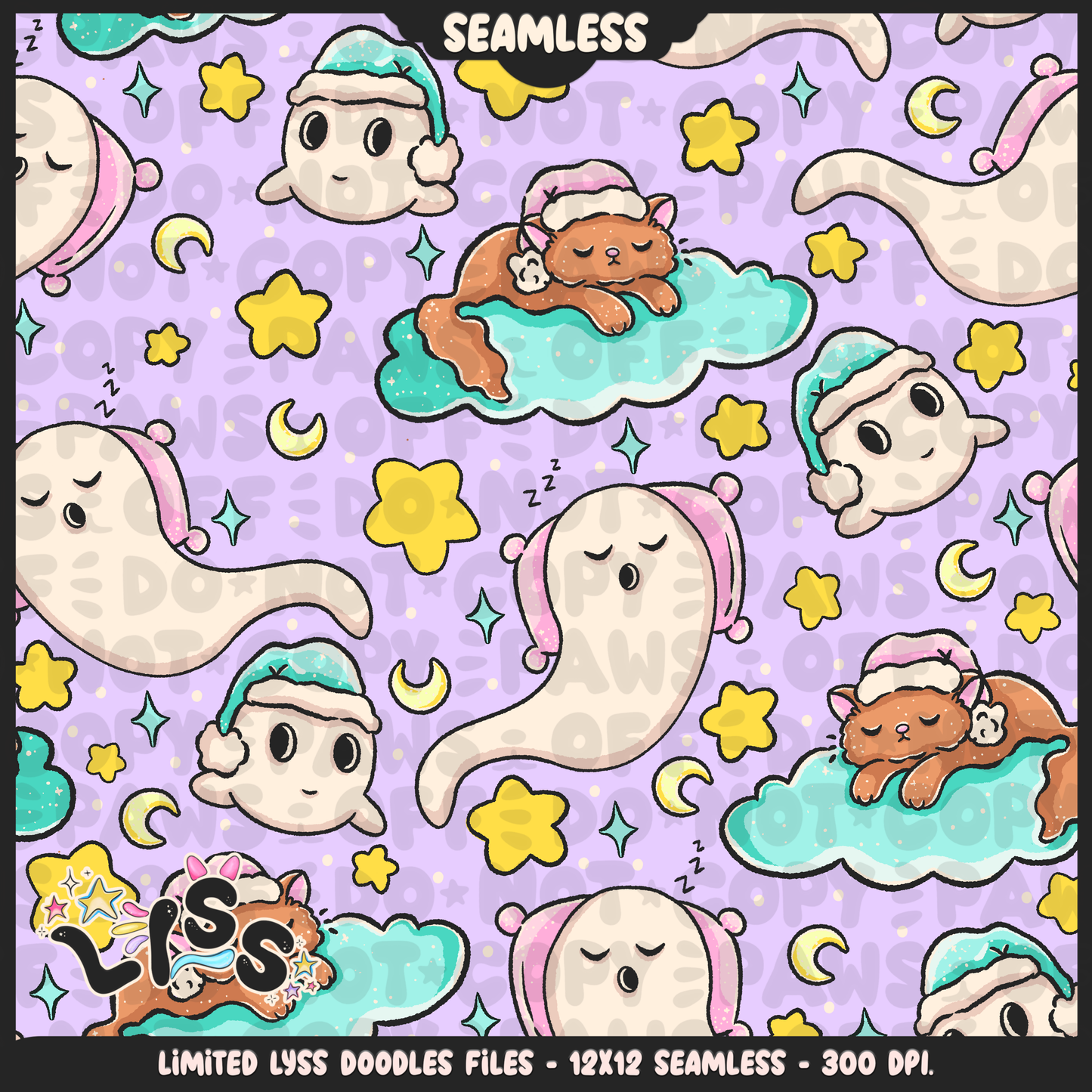 Lyss Doodles - Seamless - Mains - Mystery Files - #6
