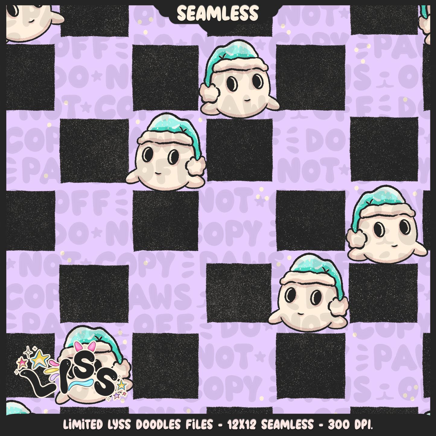 Lyss Doodles - Seamless - Coordinate - Mystery Files - #6