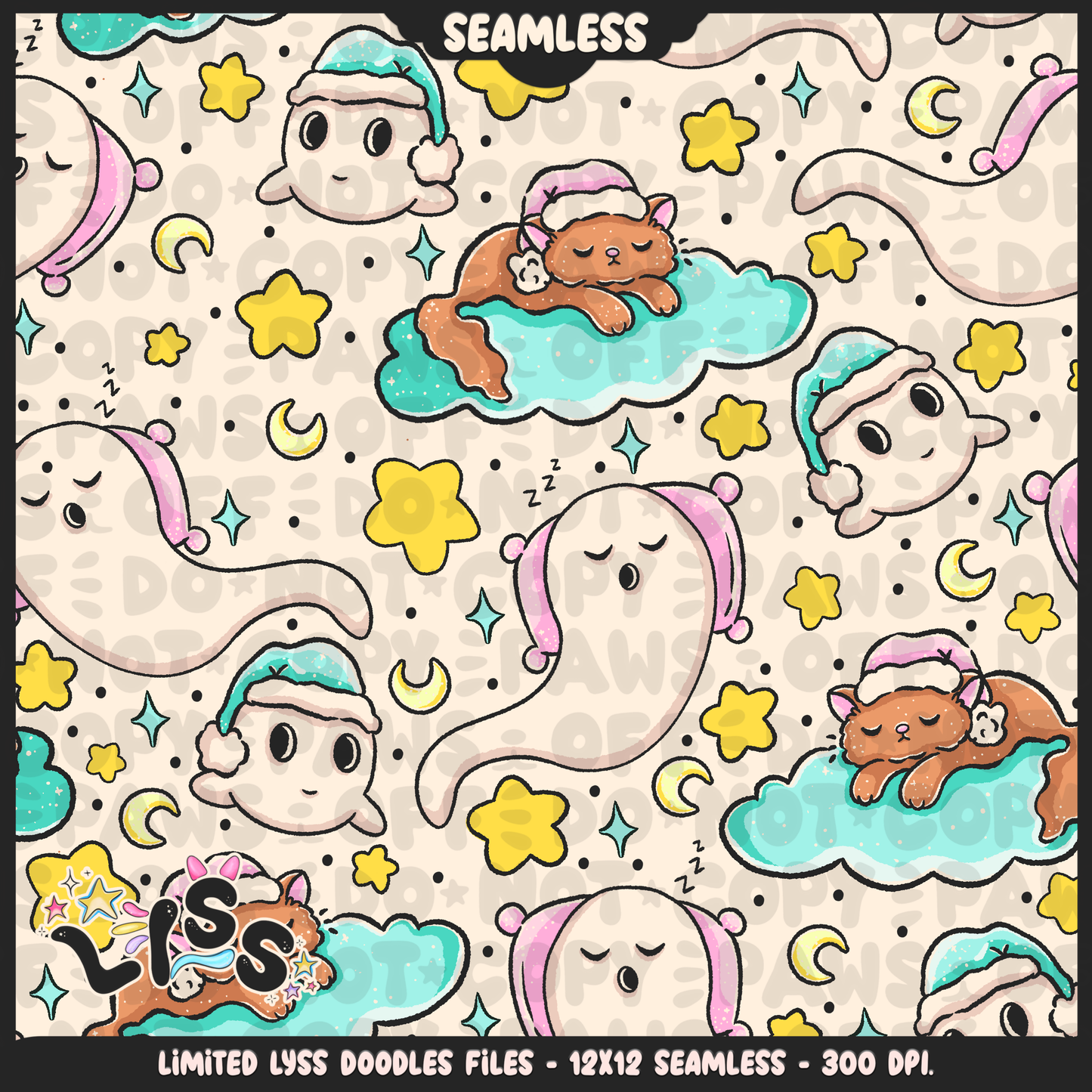 Lyss Doodles - Seamless - Mains - Mystery Files - #6