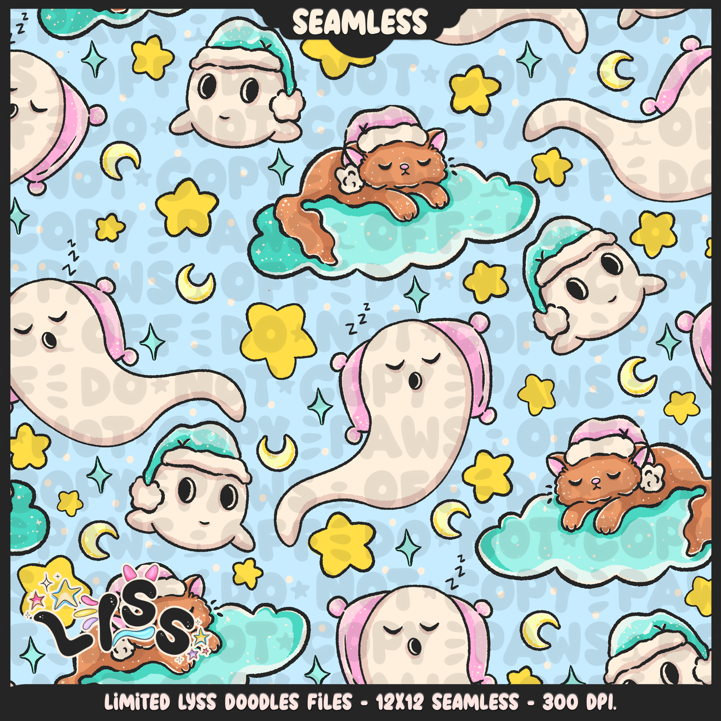 Lyss Doodles - Seamless - Mains - Mystery Files - #6