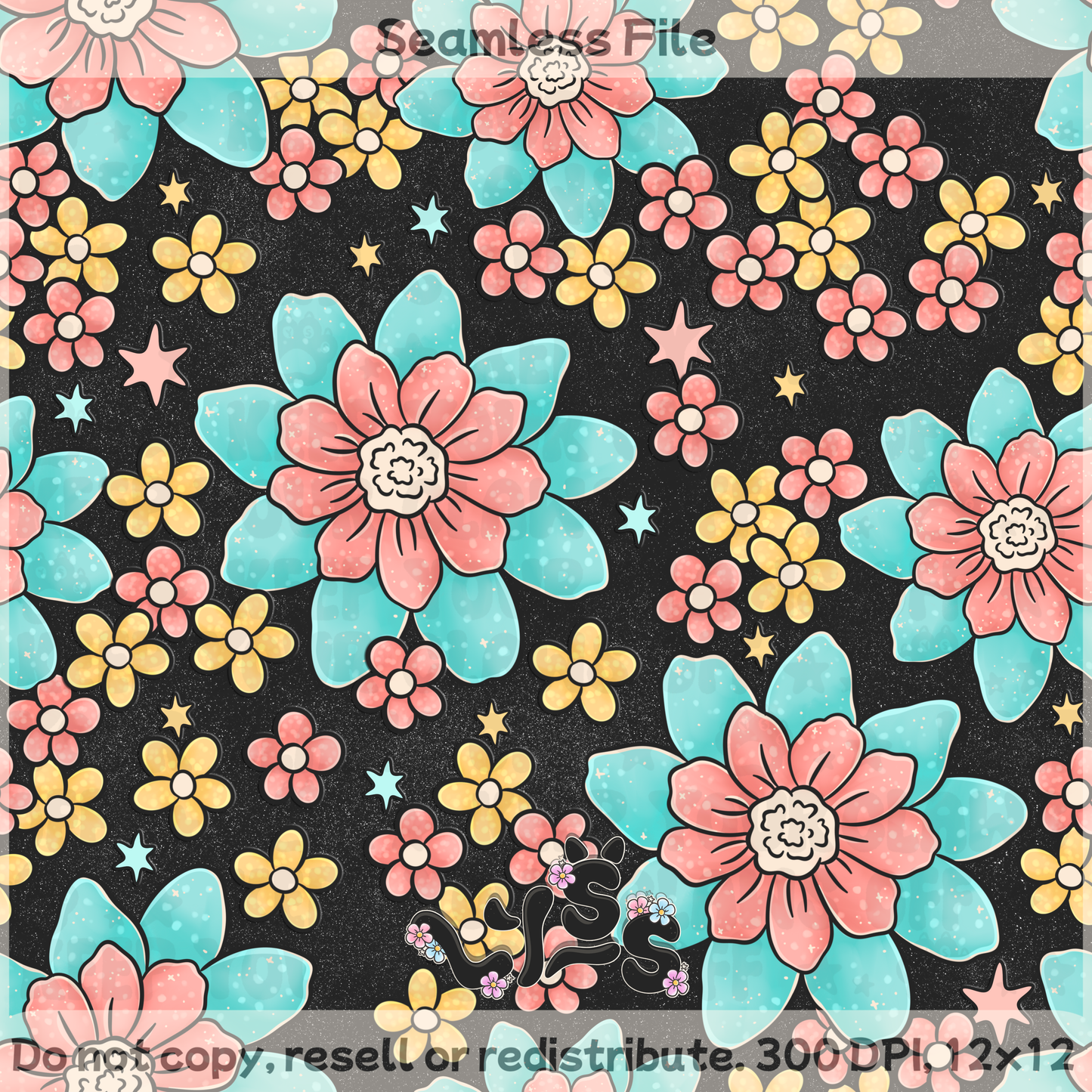 Lyss Doodles - Seamless Files - April 2025 Patreon - Collection #2