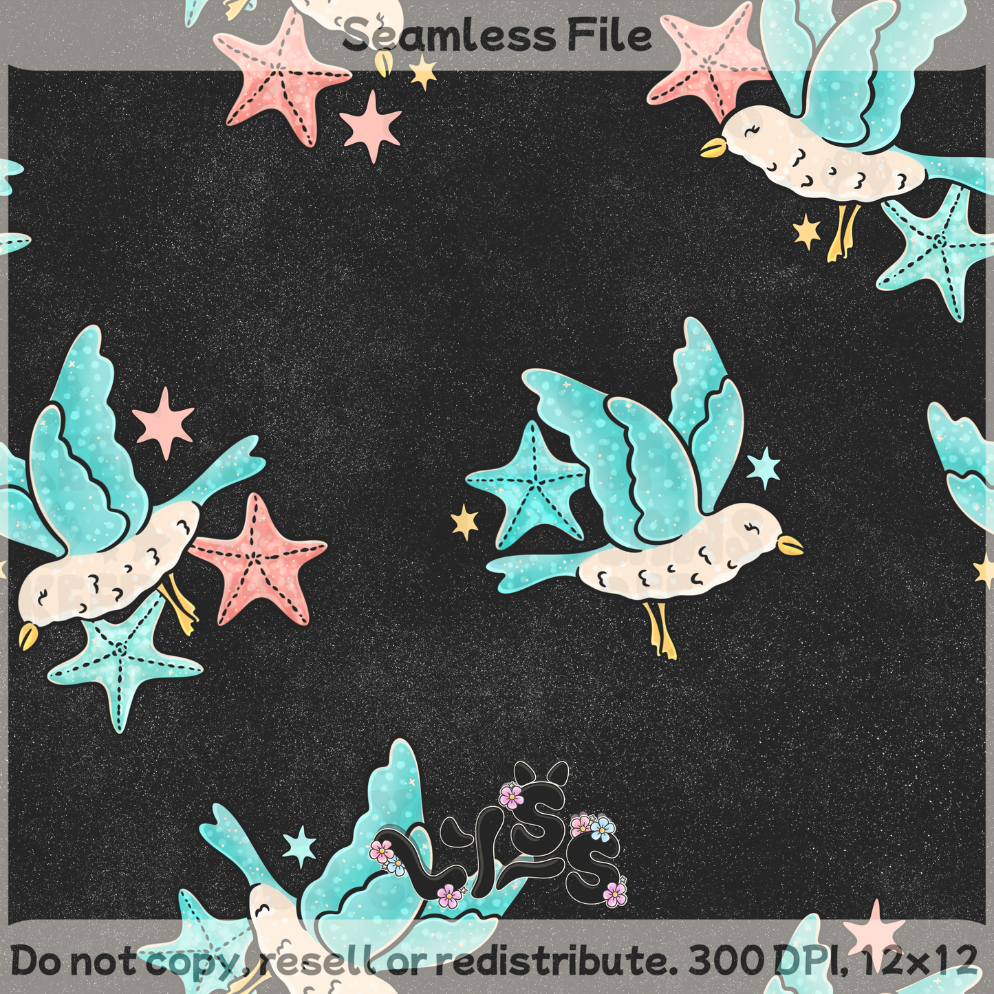 Lyss Doodles - Seamless Files - April 2025 Patreon - Collection #2