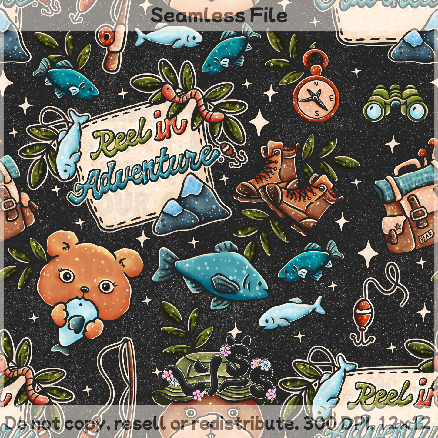 Lyss Doodles - Seamless Files - May 2025 Patreon - Collection #2