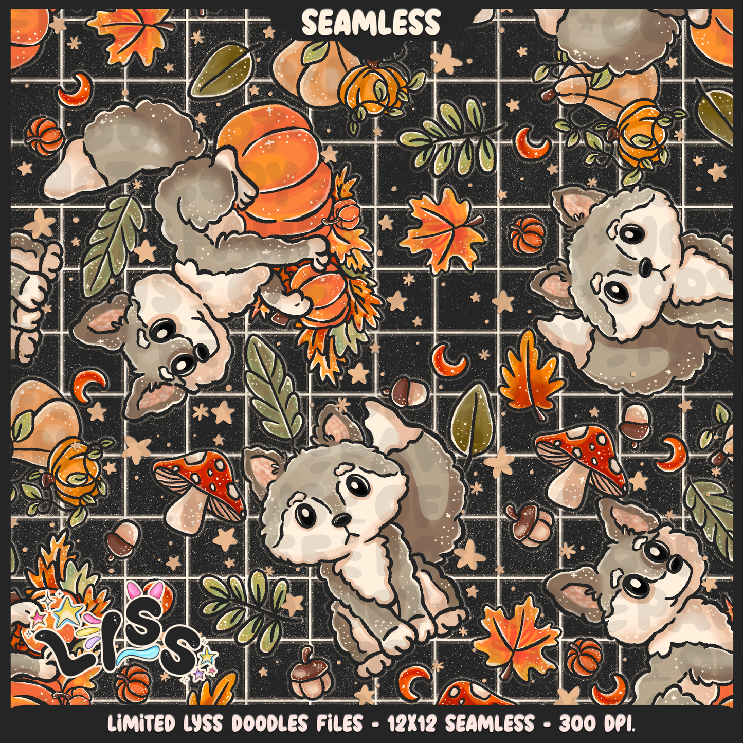 Lyss Doodles - Seamless Files - September 2024 Patreon - Collection #2