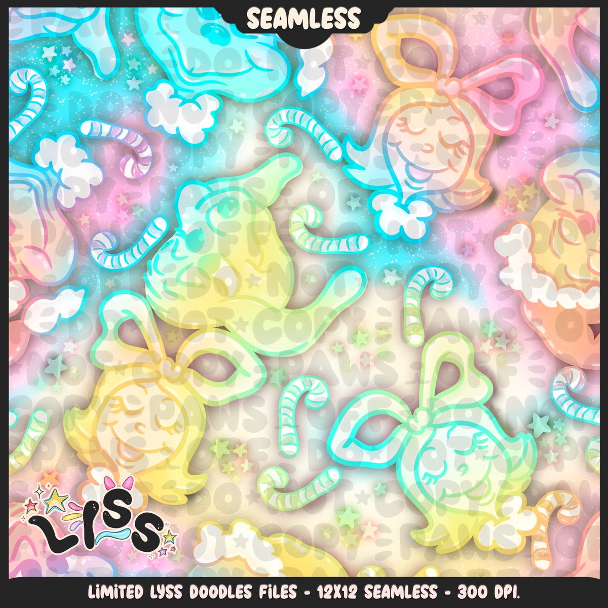 Lyss Doodles - Seamless - Mains - 3k - Mean