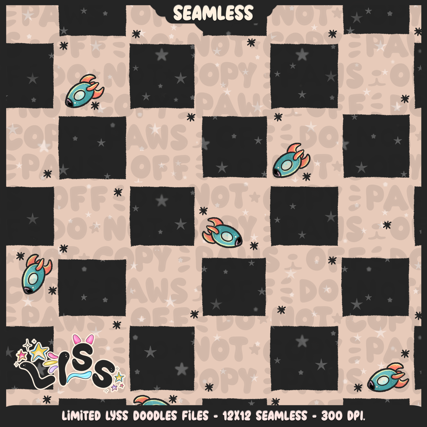 2024 - Lyss Doodles - Coordinates - Spooky Space - 24LD064