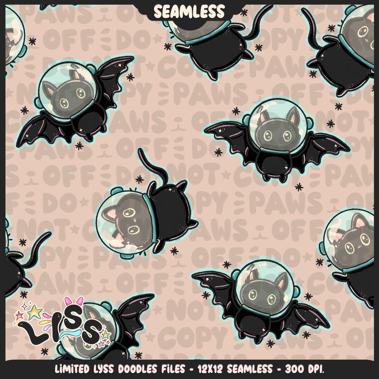 2024 - Lyss Doodles - Coordinates - Spooky Space - 24LD064