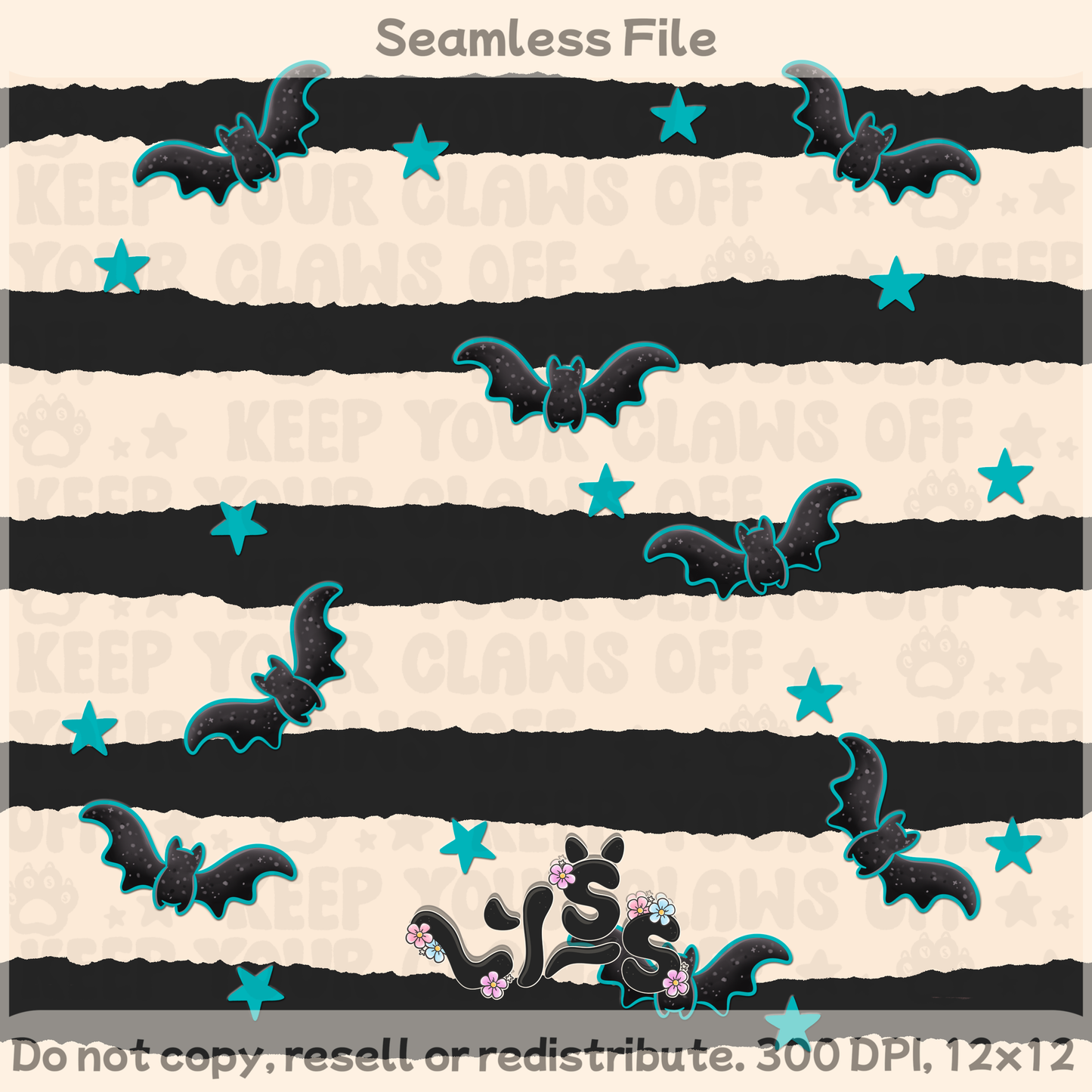 2025 - Lyss Doodles - Coordinates - Spooky Tropical - 25LD035