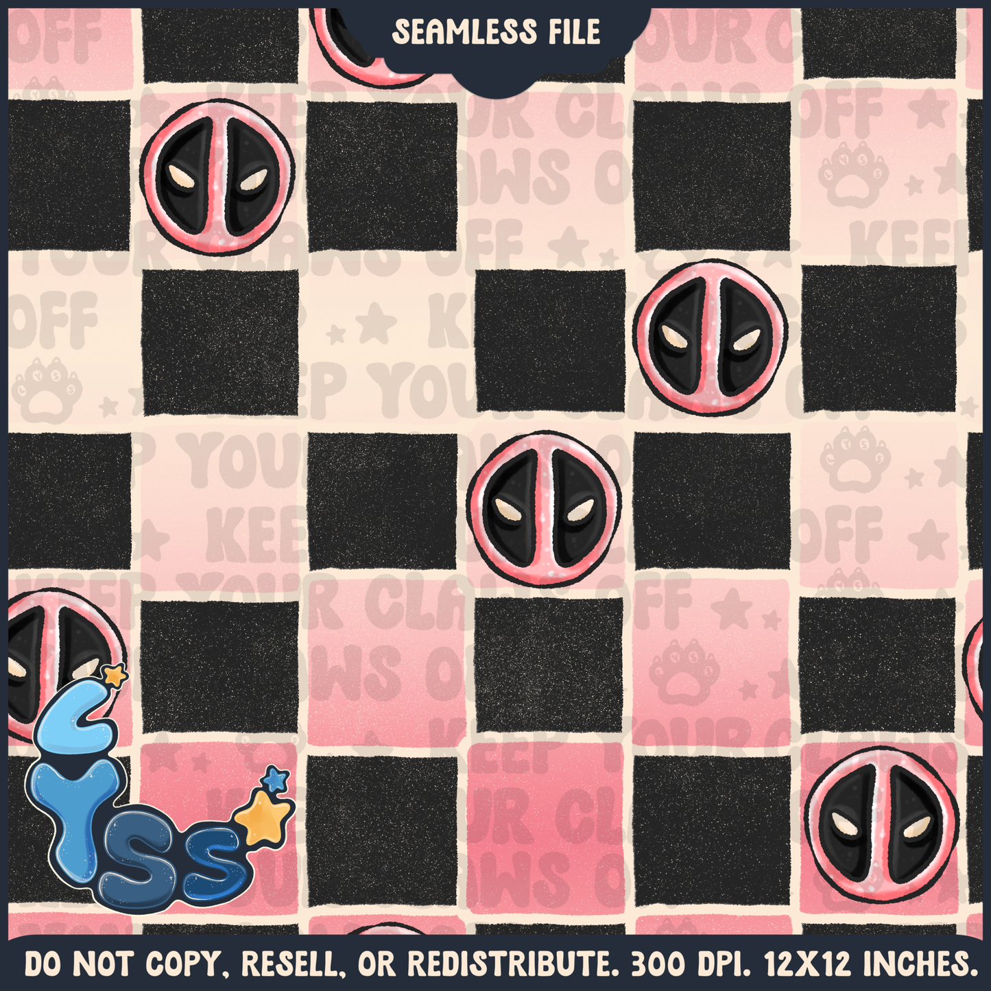 2024 - Lyss Doodles - Seamless - Coordinate - Superhero Collection - Girl Funny Guy - 24LD089