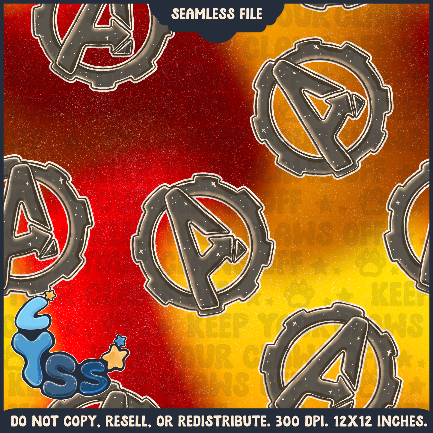 2024 - Lyss Doodles - Seamless - Coordinate - Superhero Collection - Invincible - 24LD090