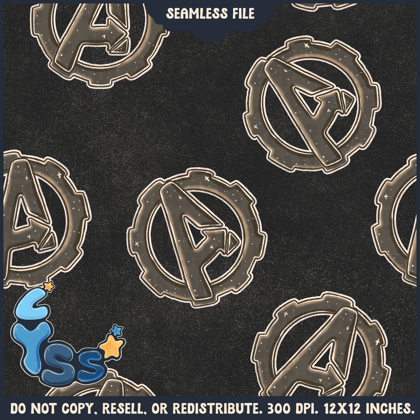 2024 - Lyss Doodles - Seamless - Coordinate - Superhero Collection - Invincible - 24LD090
