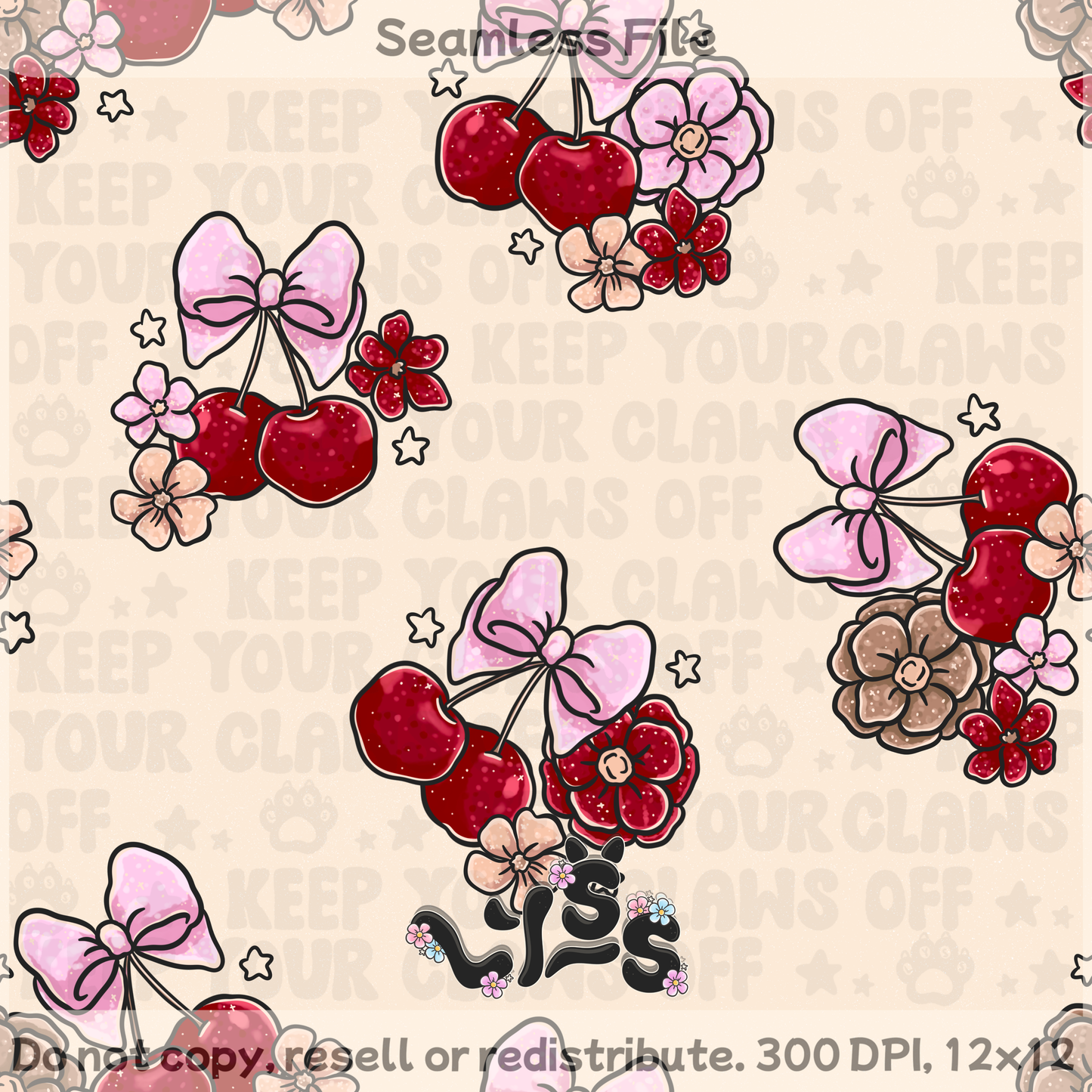 2025 - Lyss Doodles - Coordinates - Sweet Cherry Scales - 25LD045
