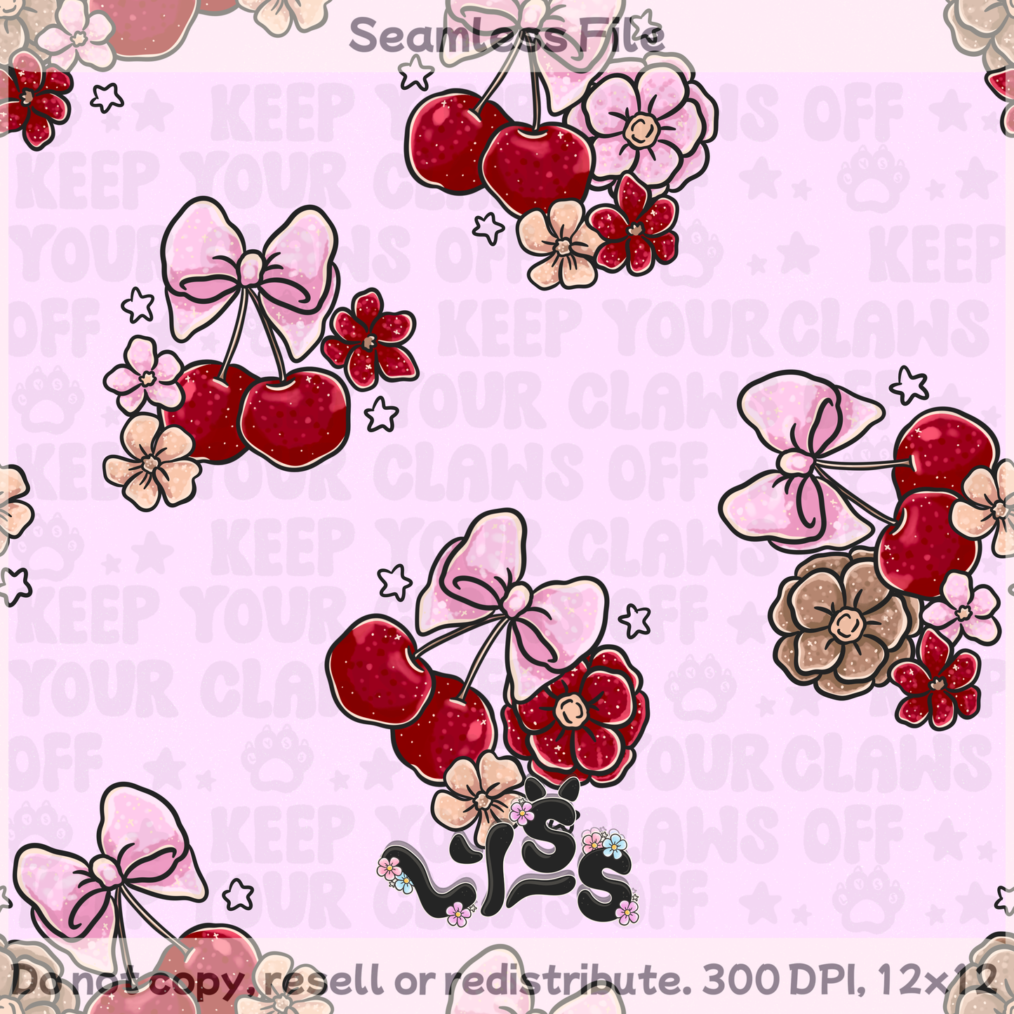 2025 - Lyss Doodles - Coordinates - Sweet Cherry Scales - 25LD045
