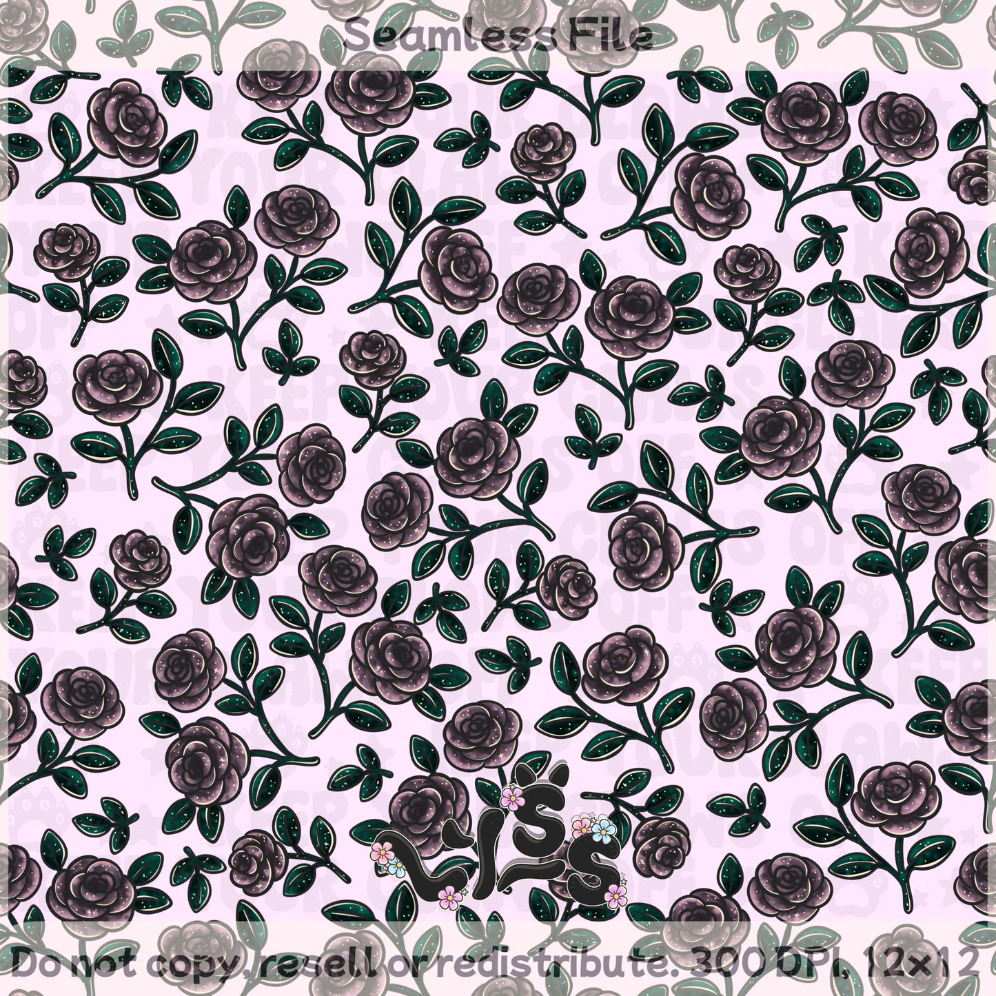 2025 - Lyss Doodles - Seamless - Sweet & Noturnal- 25LD051