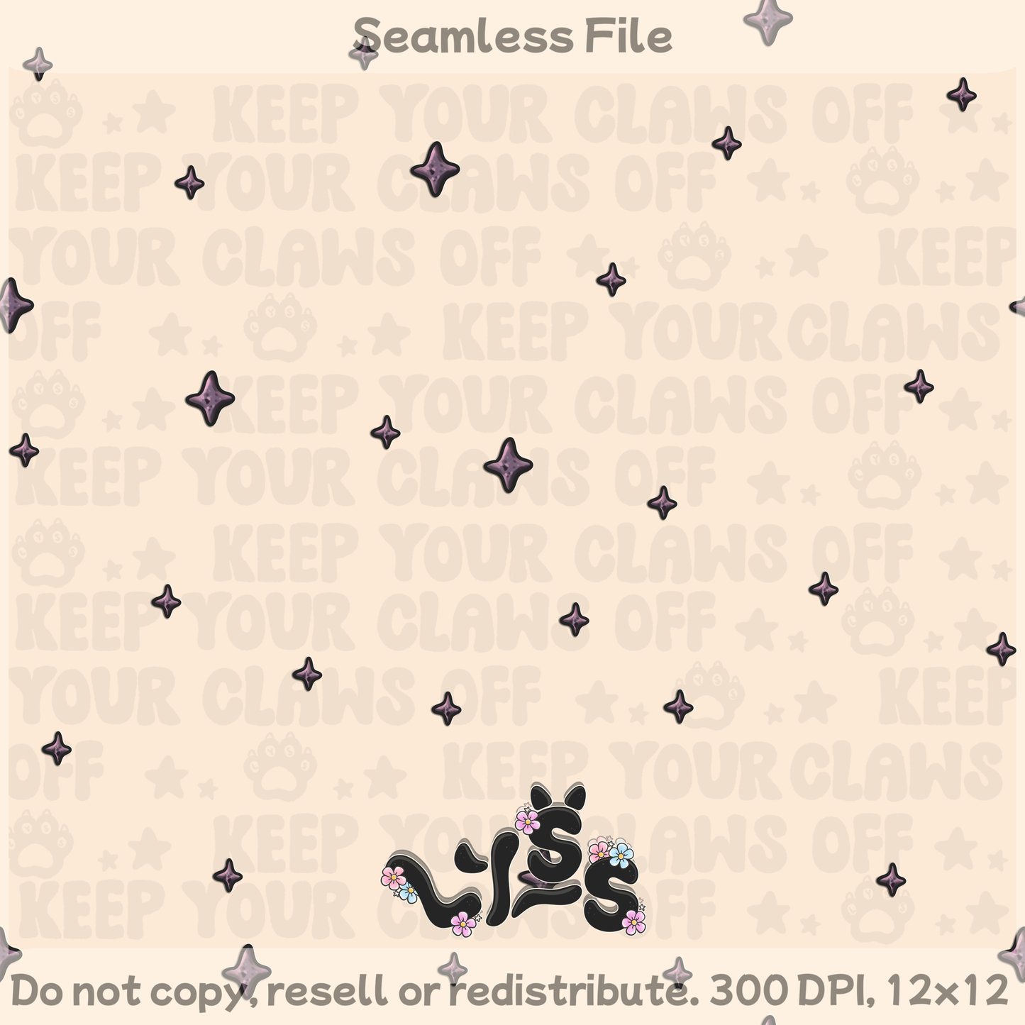 2025 - Lyss Doodles - Seamless - Sweet & Noturnal- 25LD051