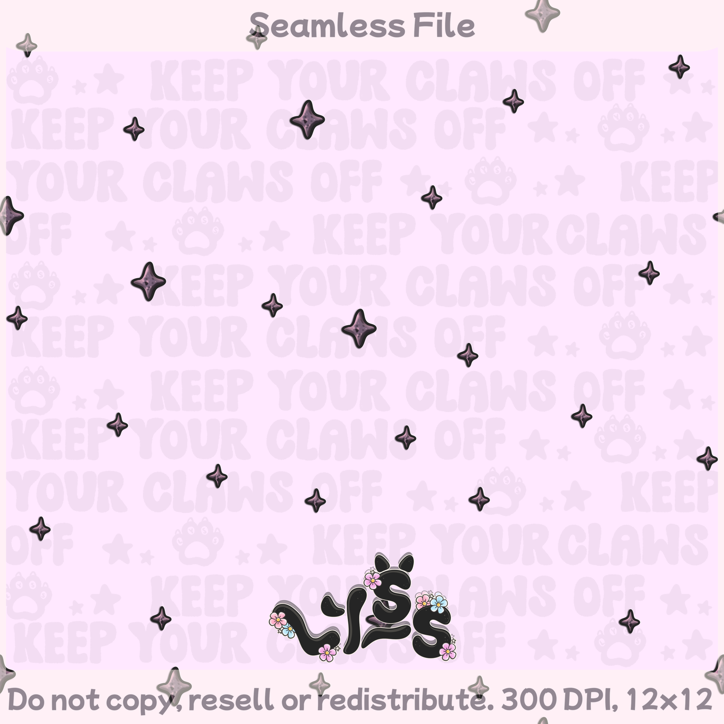 2025 - Lyss Doodles - Seamless - Sweet & Noturnal- 25LD051