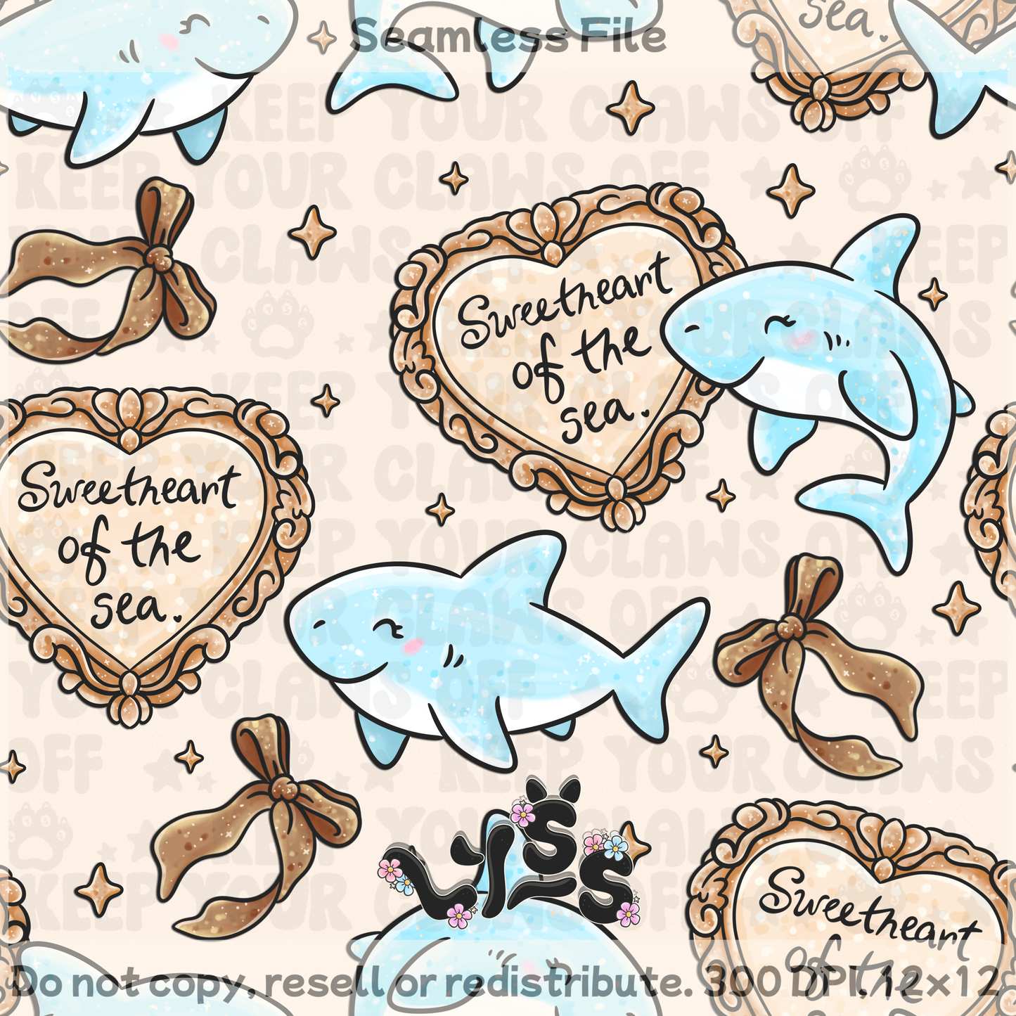 2025 - Lyss Doodles - Seamless - Sweet & Salty - 25LD049