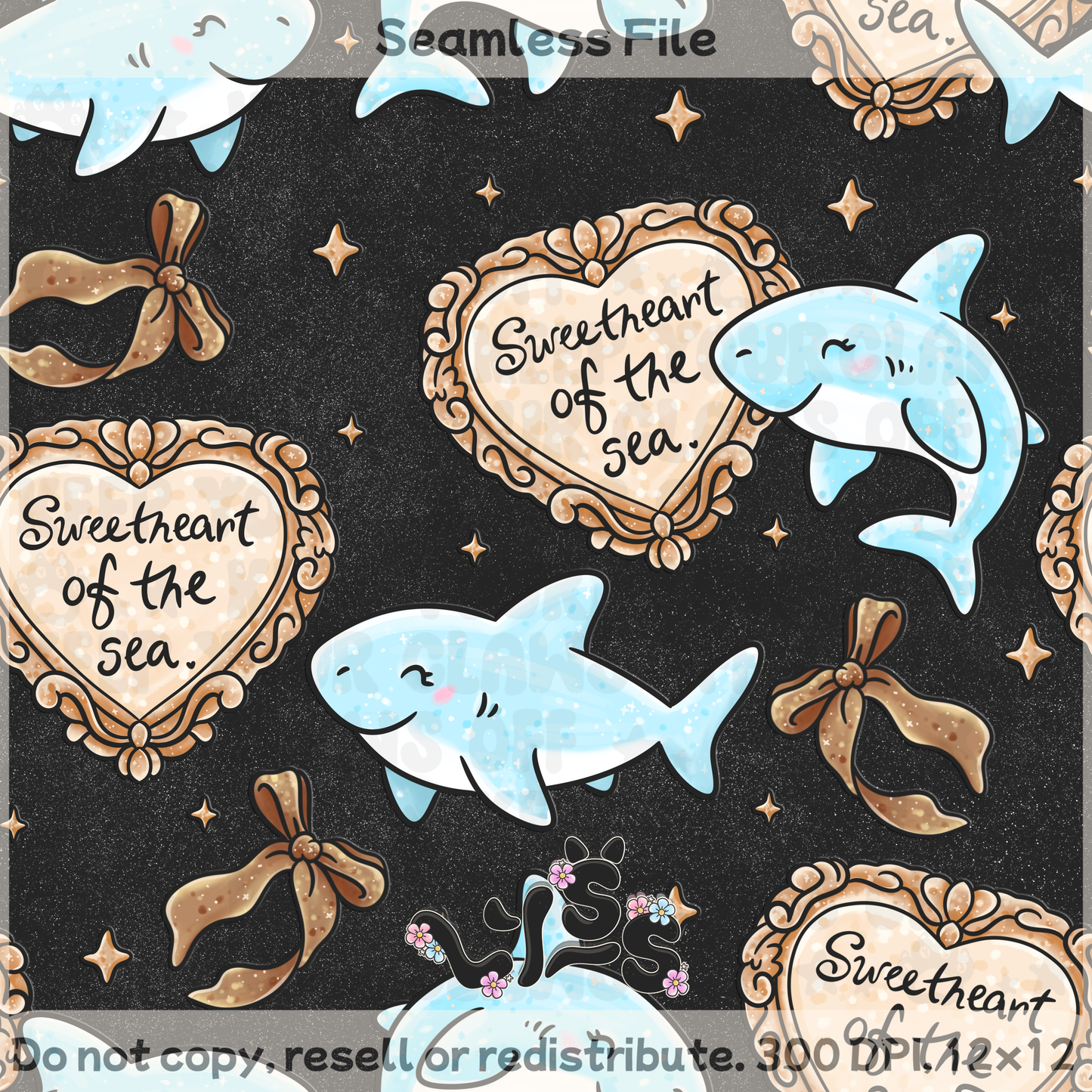 2025 - Lyss Doodles - Seamless - Sweet & Salty - 25LD049