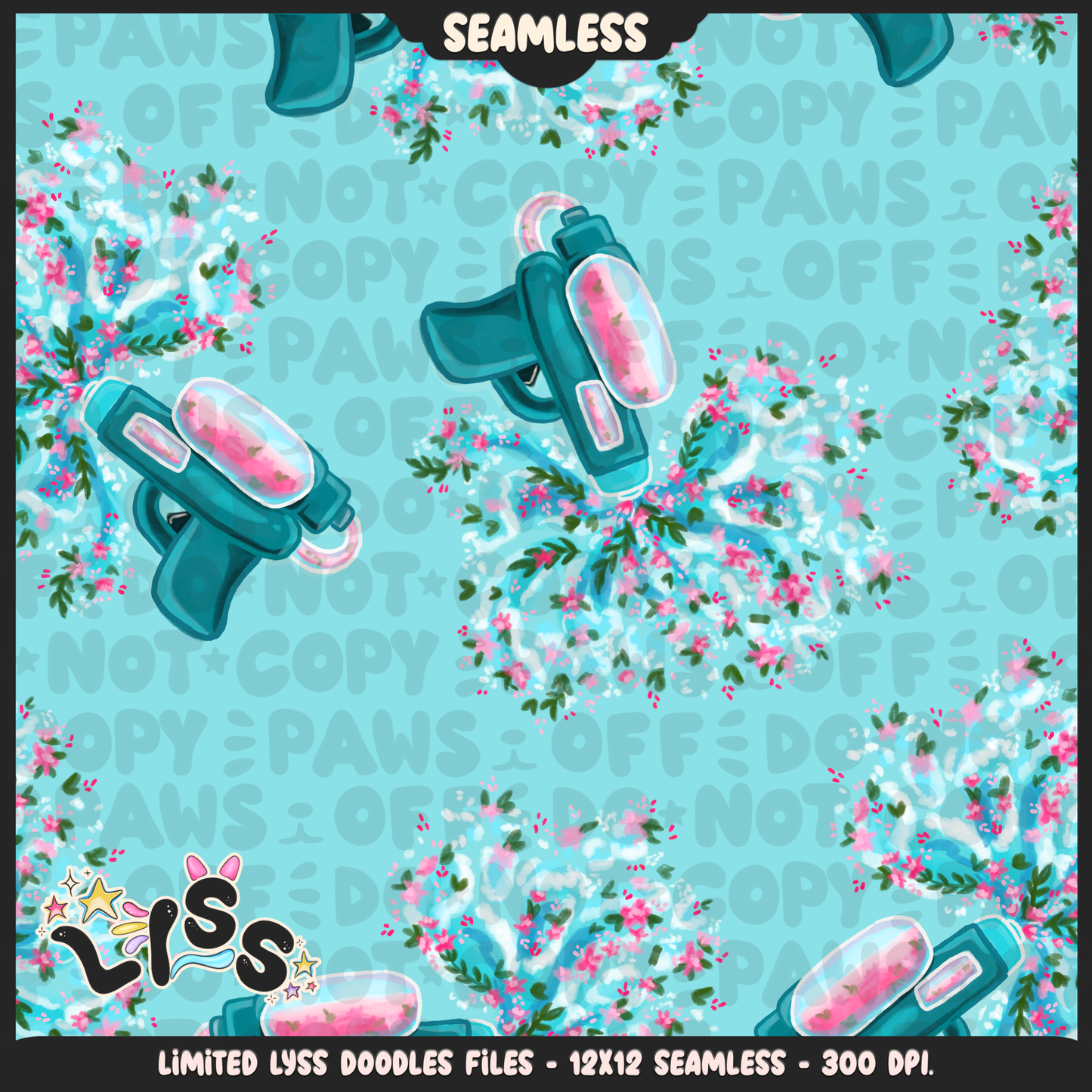 2024 - Lyss Doodles - Seamless - Mains - Tululla Summer - 24LD113