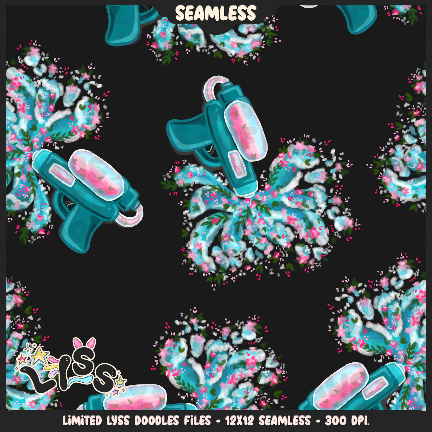 2024 - Lyss Doodles - Seamless - Mains - Tululla Summer - 24LD113