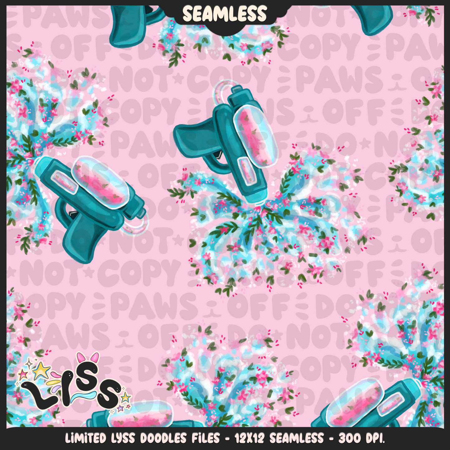 2024 - Lyss Doodles - Seamless - Mains - Tululla Summer - 24LD113