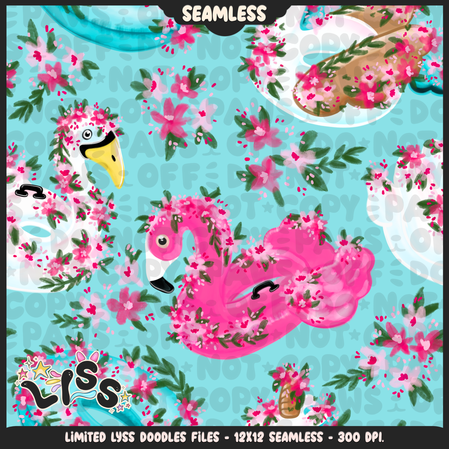 2024 - Lyss Doodles - Seamless - Mains - Tululla Summer - 24LD113