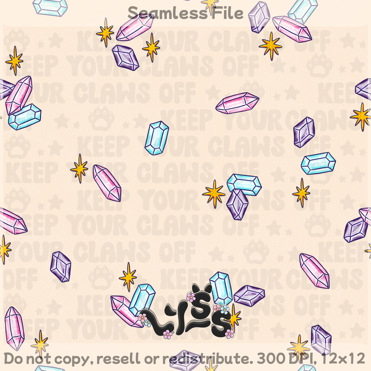 2025 - Lyss Doodles - Coordinates - Unicorn Spider - 25LD061