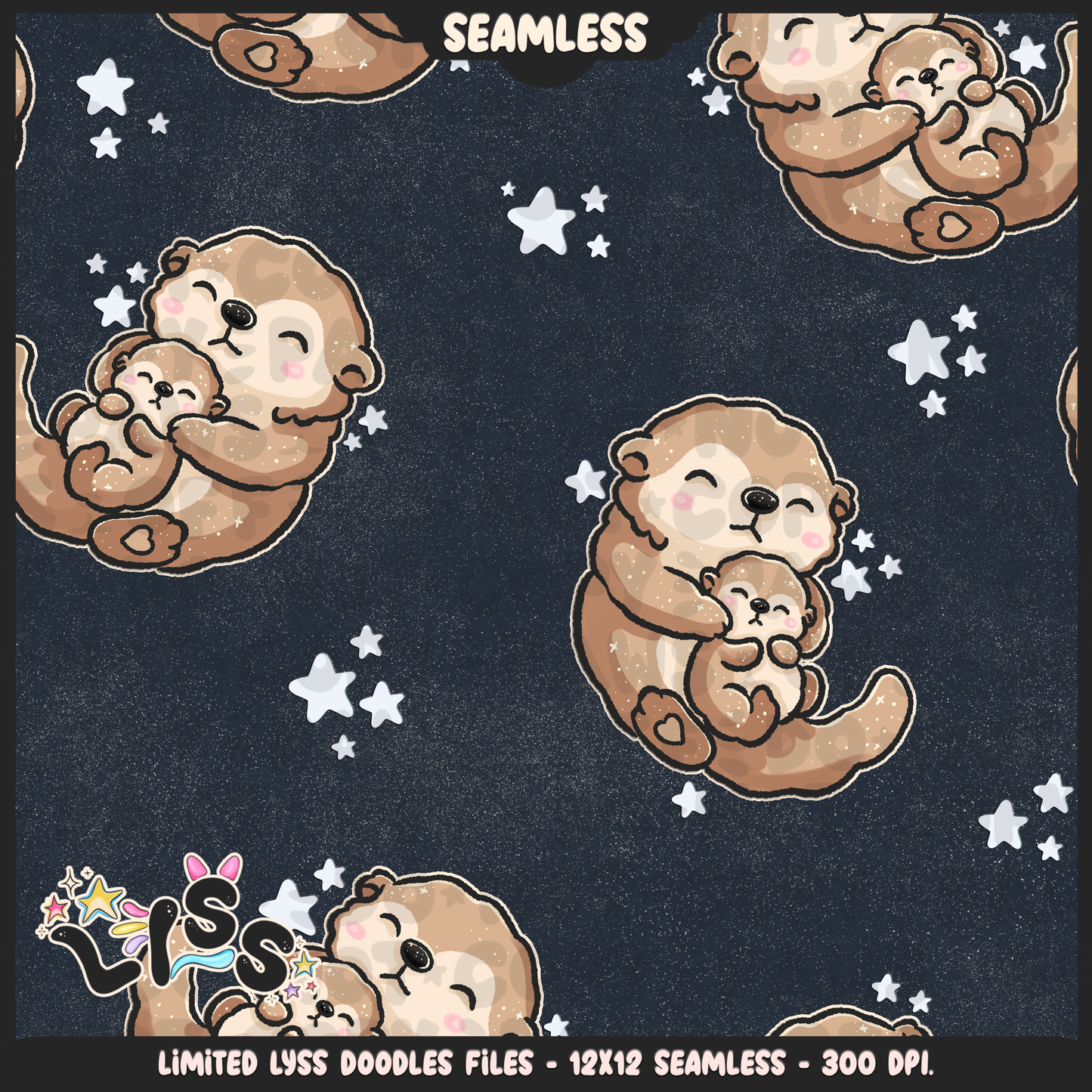 2024 - Lyss Doodles - Seamless - Mains - Woodland Animals - 24LD082