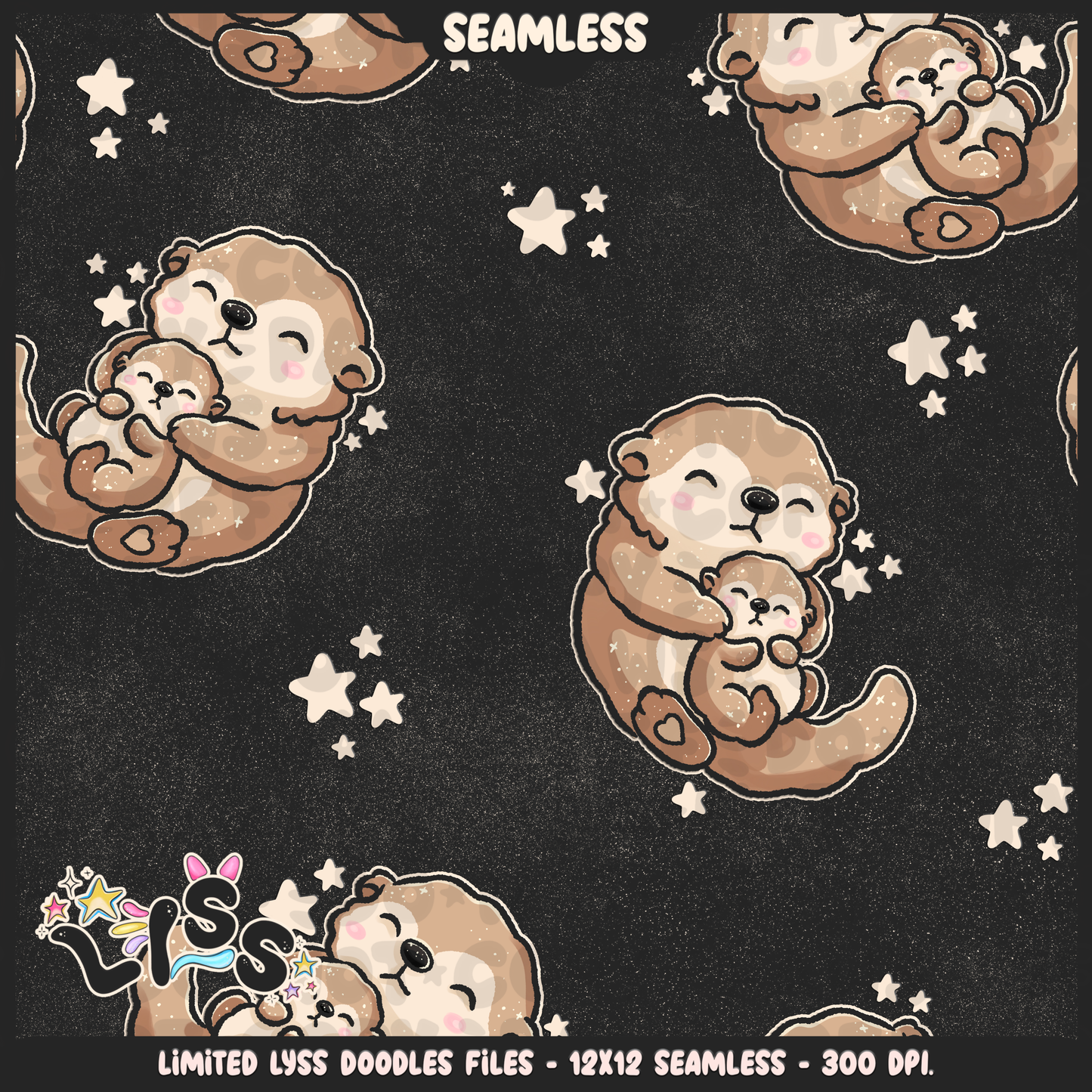 2024 - Lyss Doodles - Seamless - Mains - Woodland Animals - 24LD082