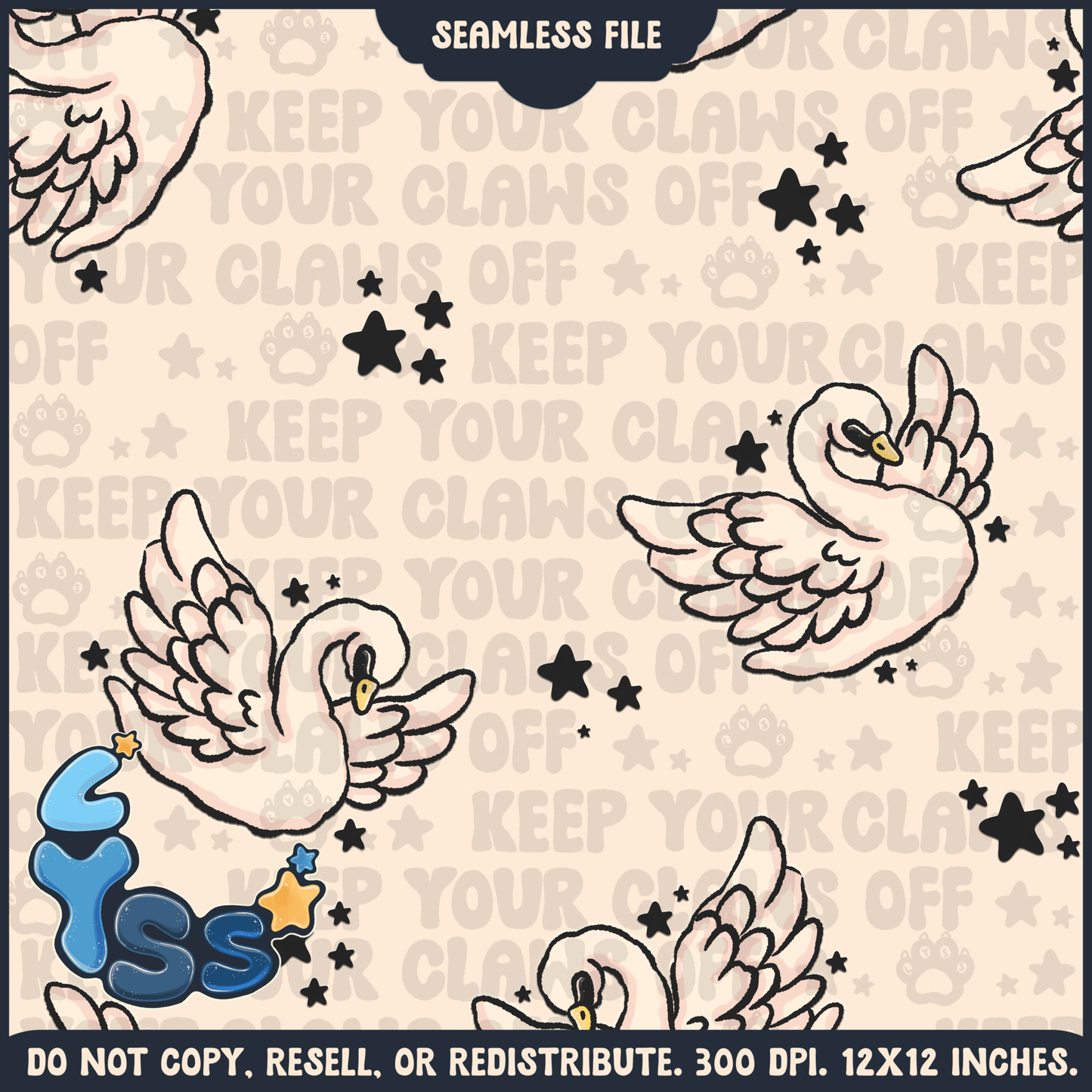 2024 - Lyss Doodles - Seamless - Mains - Woodland Animals - 24LD082