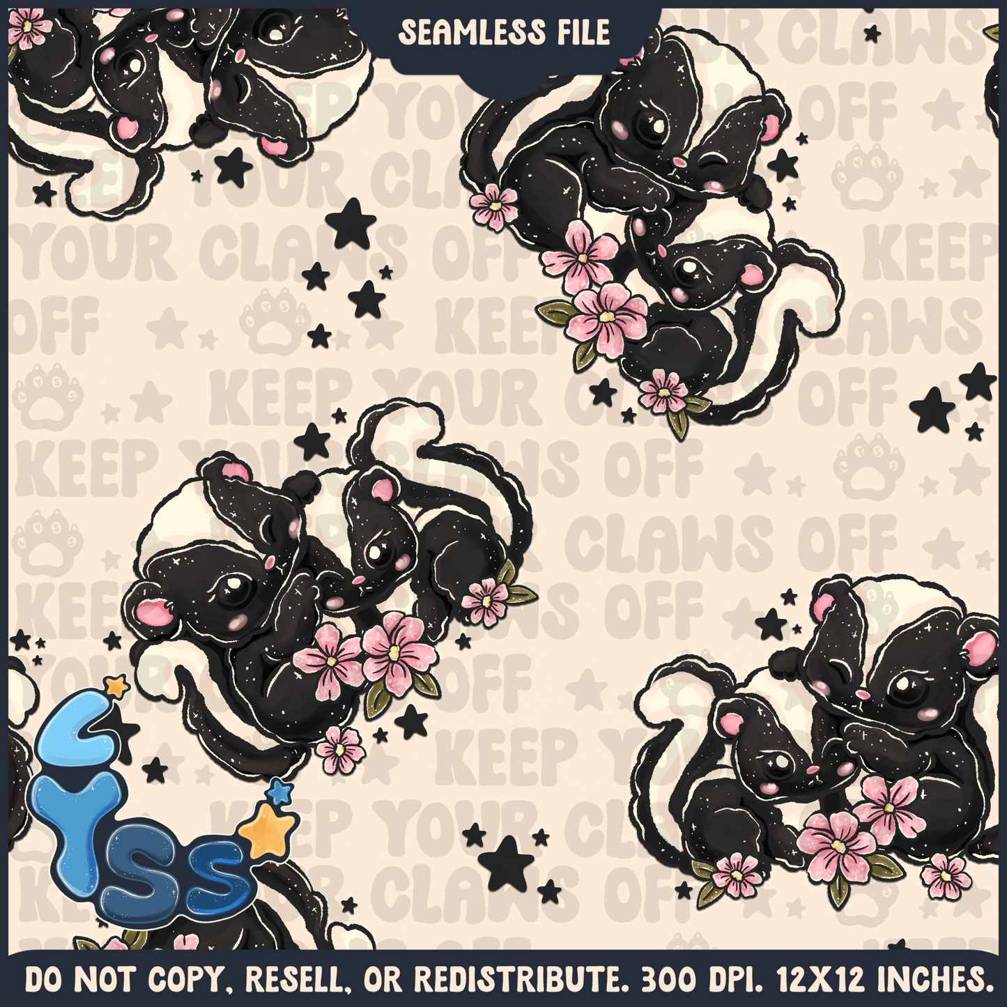 2024 - Lyss Doodles - Seamless - Mains - Woodland Animals - 24LD082