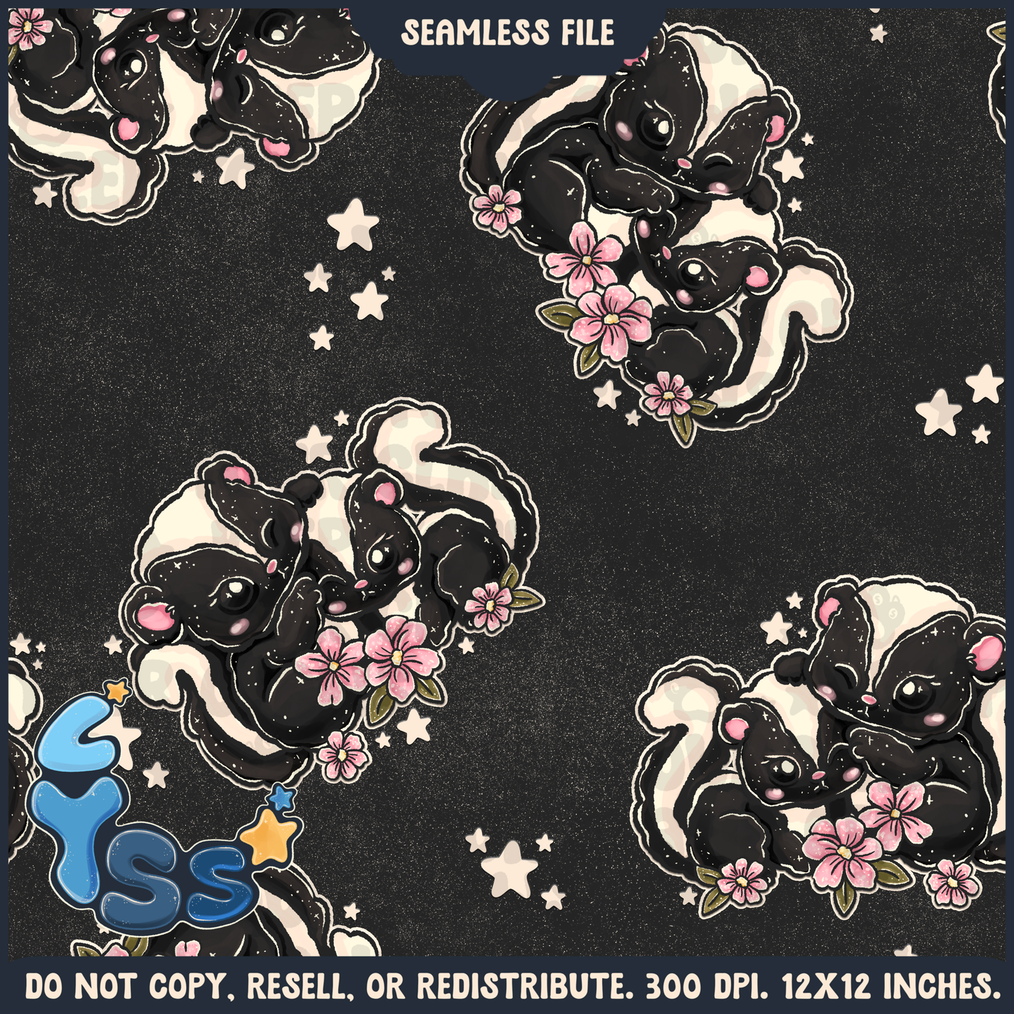 2024 - Lyss Doodles - Seamless - Mains - Woodland Animals - 24LD082