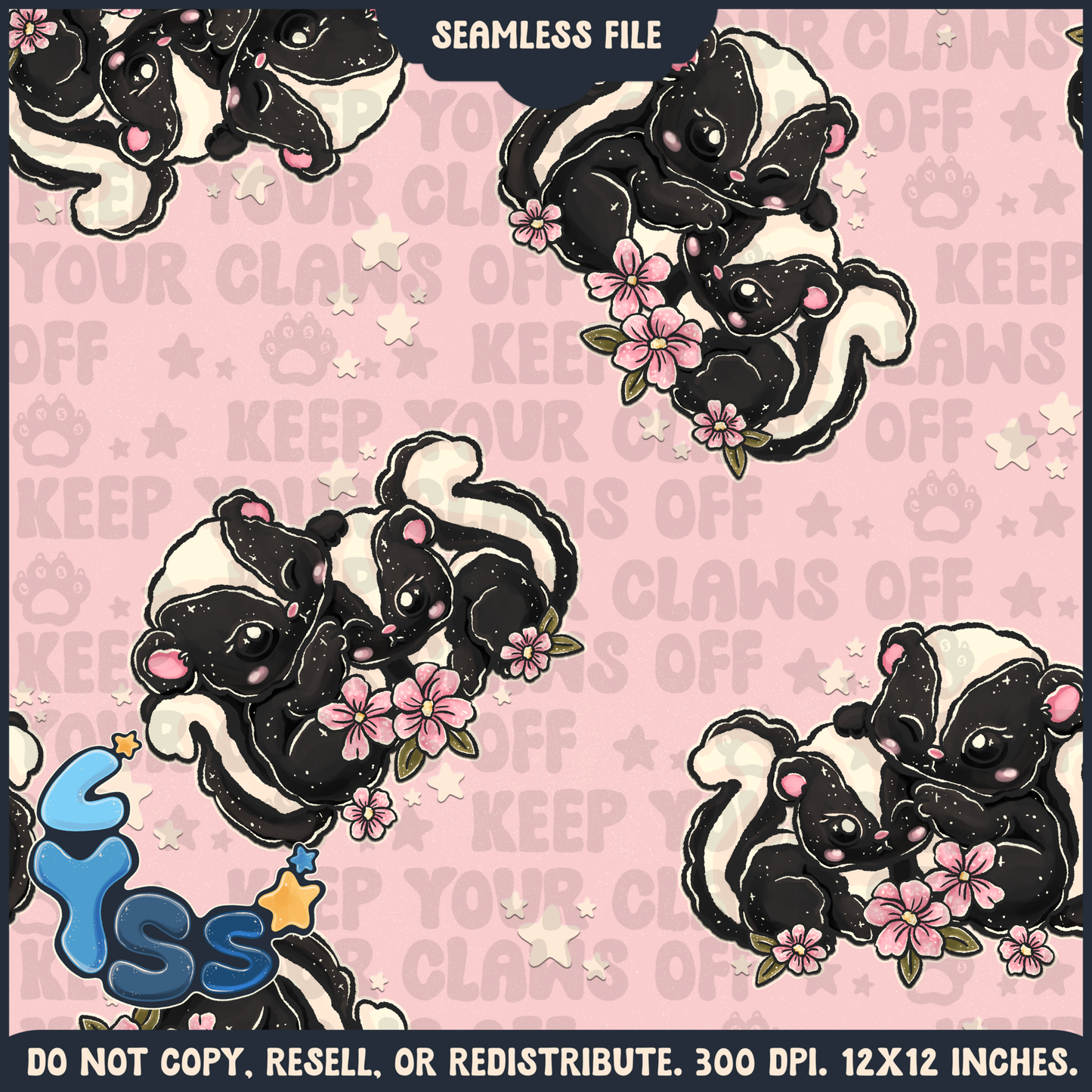 2024 - Lyss Doodles - Seamless - Mains - Woodland Animals - 24LD082