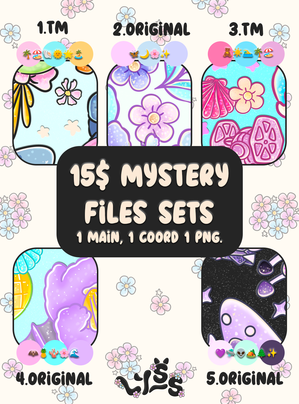 2025 - Lyss Doodles - Seamless - Mystery Files BUNDLE (All Sets)