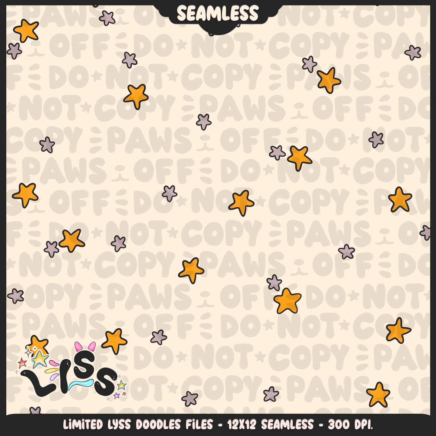 2024 - Lyss Doodles - Seamless - Coordinates - Western Halloween - 24LD049