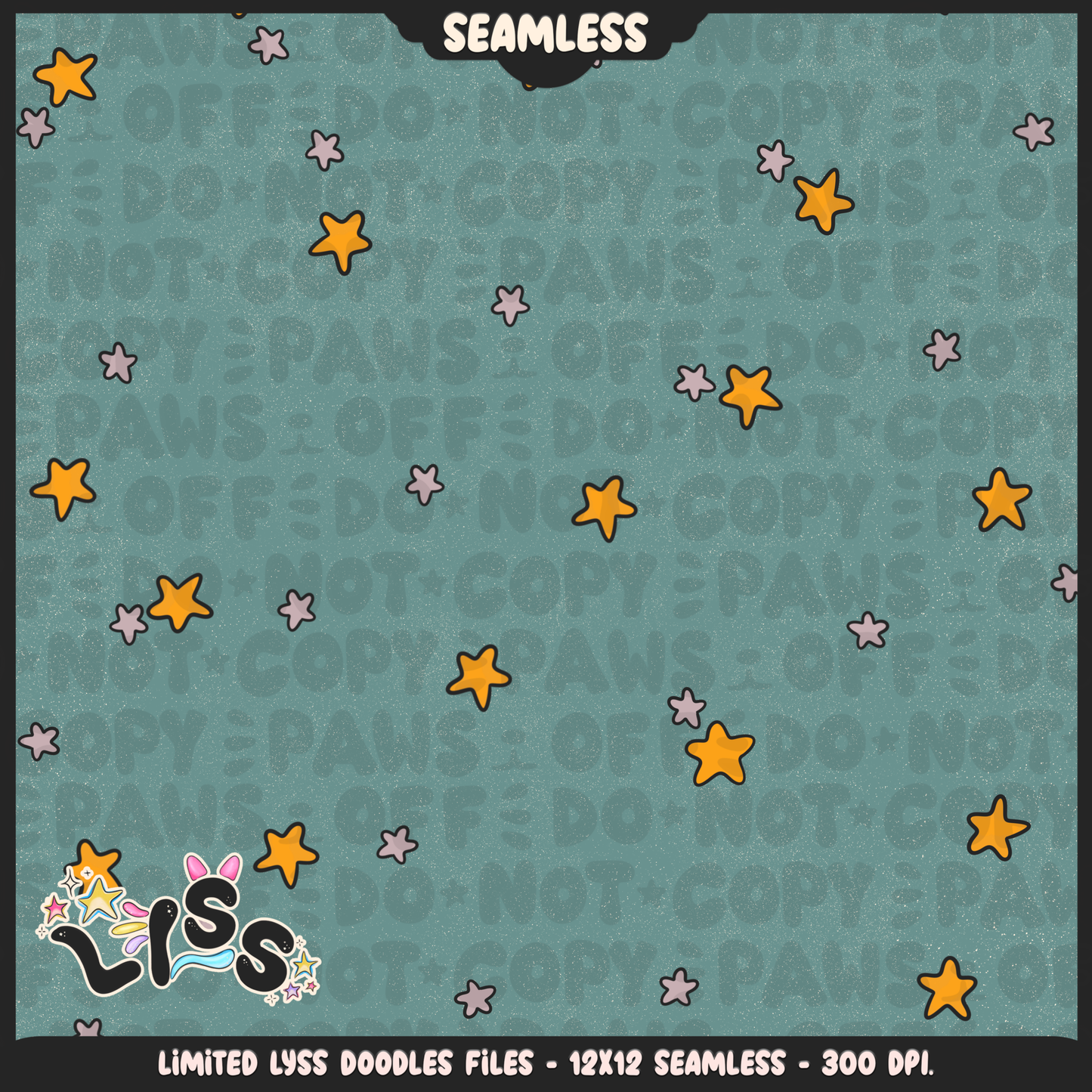 2024 - Lyss Doodles - Seamless - Coordinates - Western Halloween - 24LD049