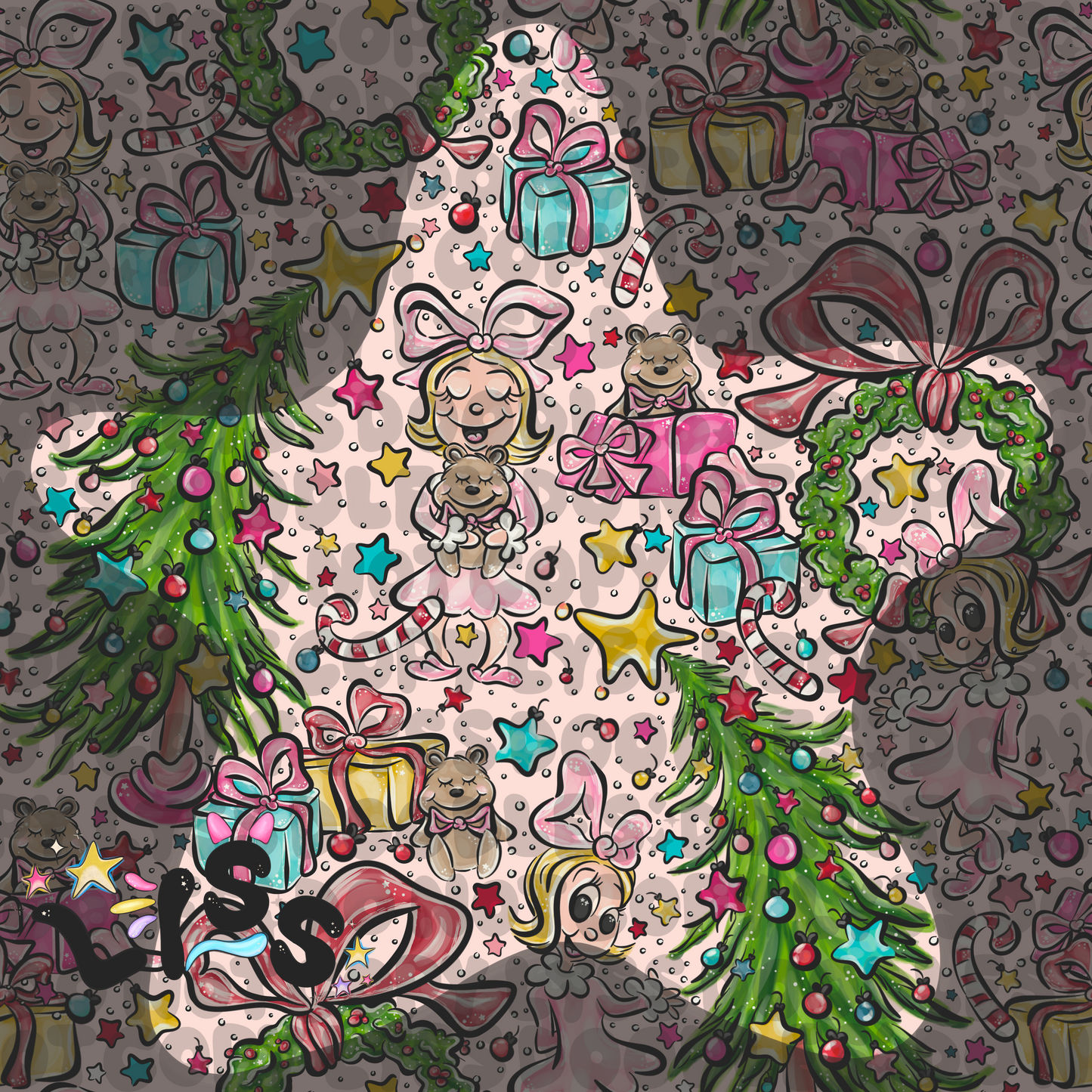 2023 - Lyss Doodles - Seamless - Mains - The Ville - Cindi - 23LD002