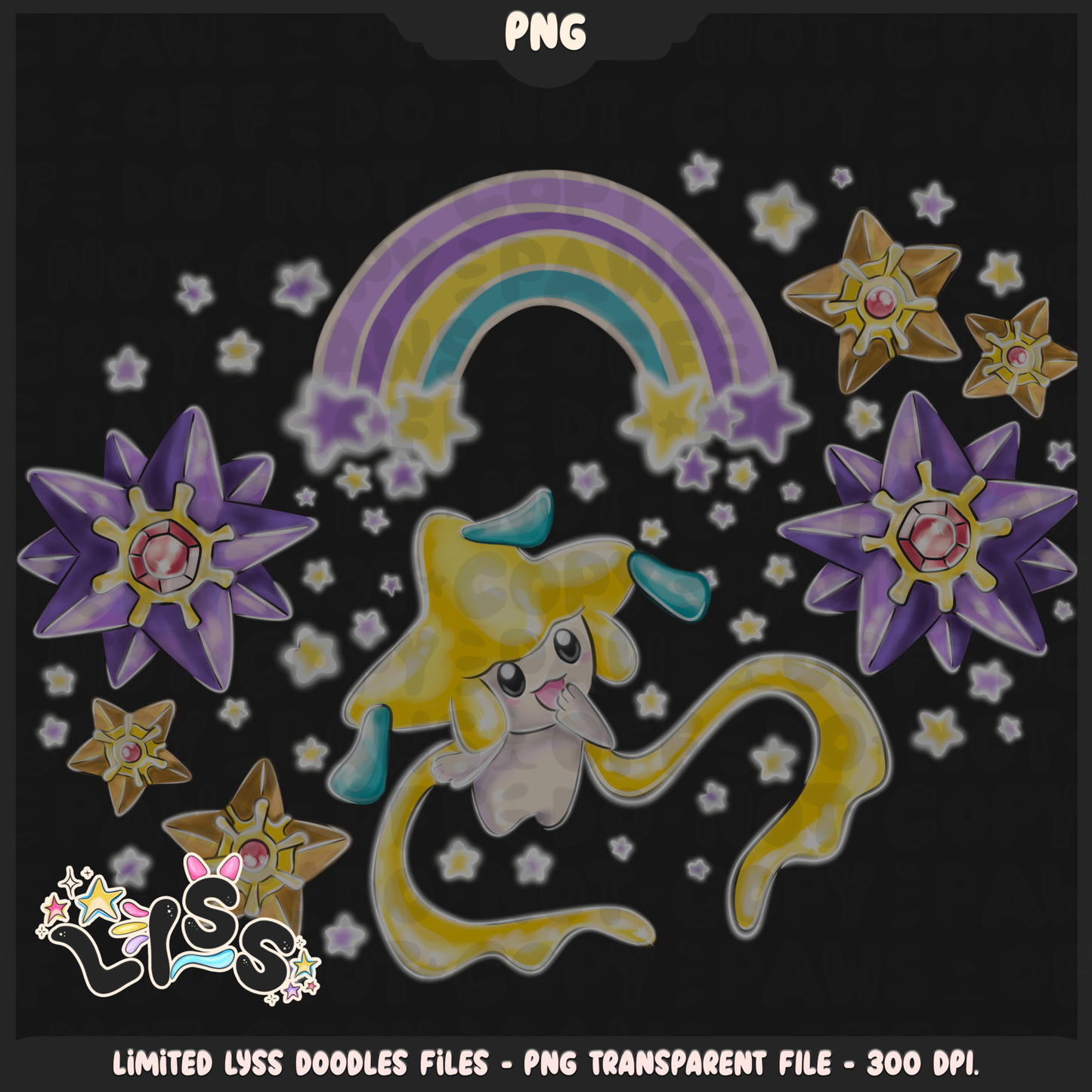 2023 - Lyss Doodles - PNG - Poke Collab - Psychic - 23LD025