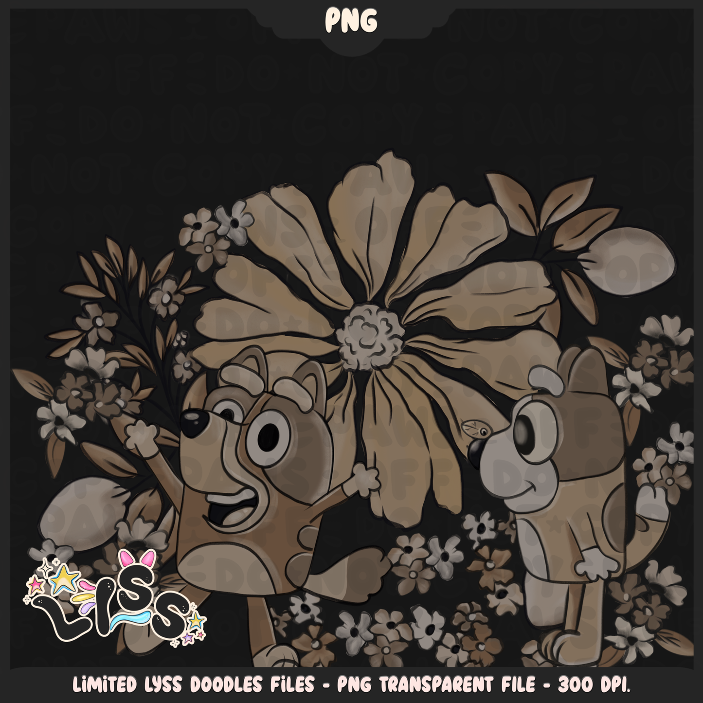 2024 - Lyss Doodles - PNG Files - Beige Characters - 24LD014