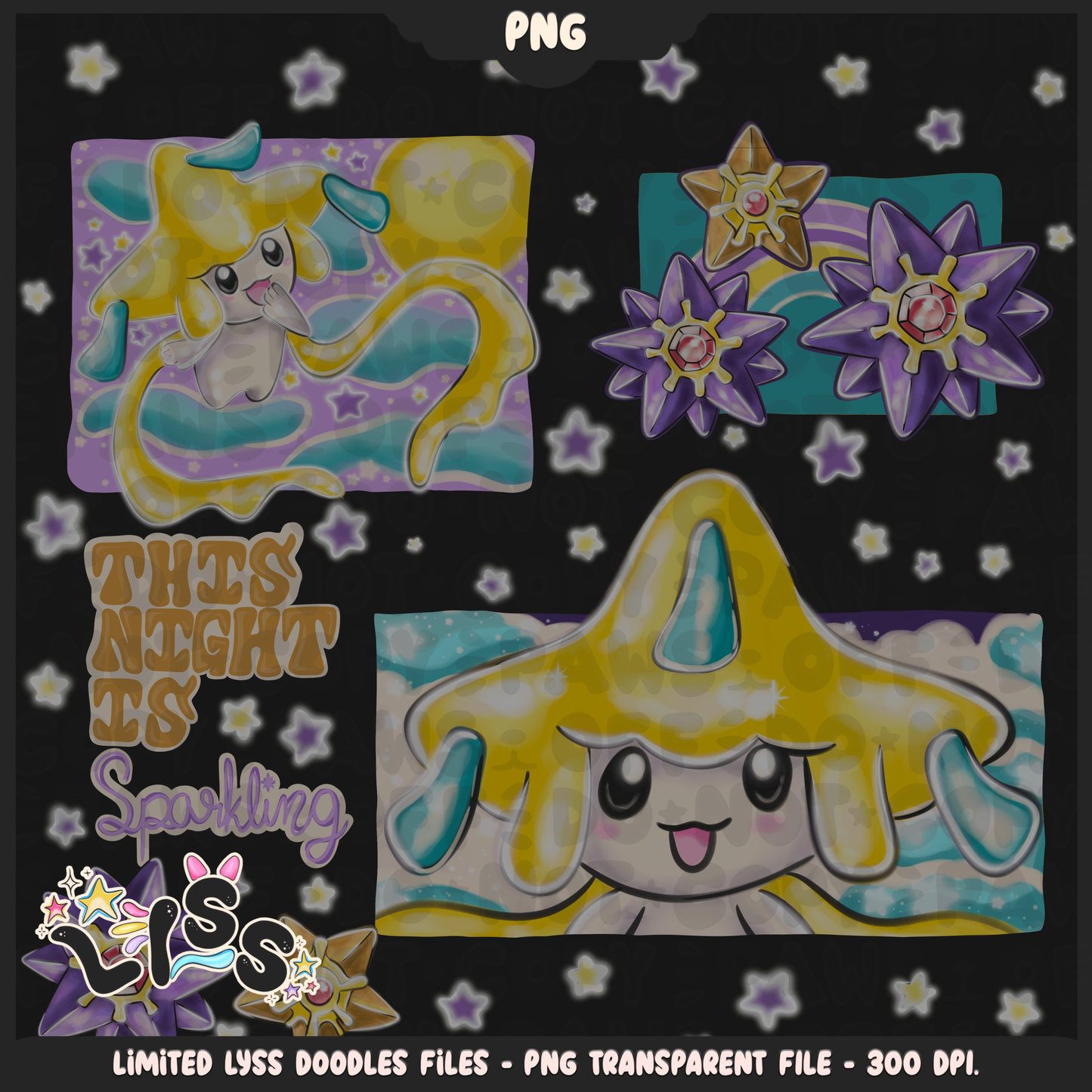 2023 - Lyss Doodles - PNG - Poke Collab - Psychic - 23LD025