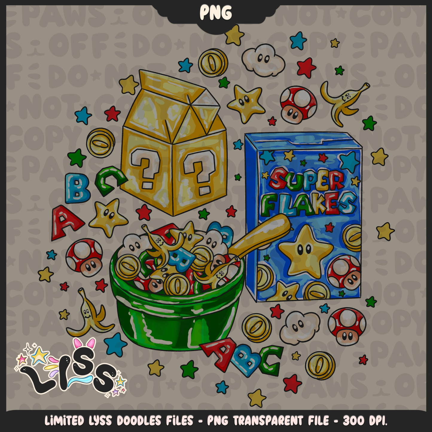 2024 - Lyss Doodles - PNG Files - National Cereal Day - 24LD026