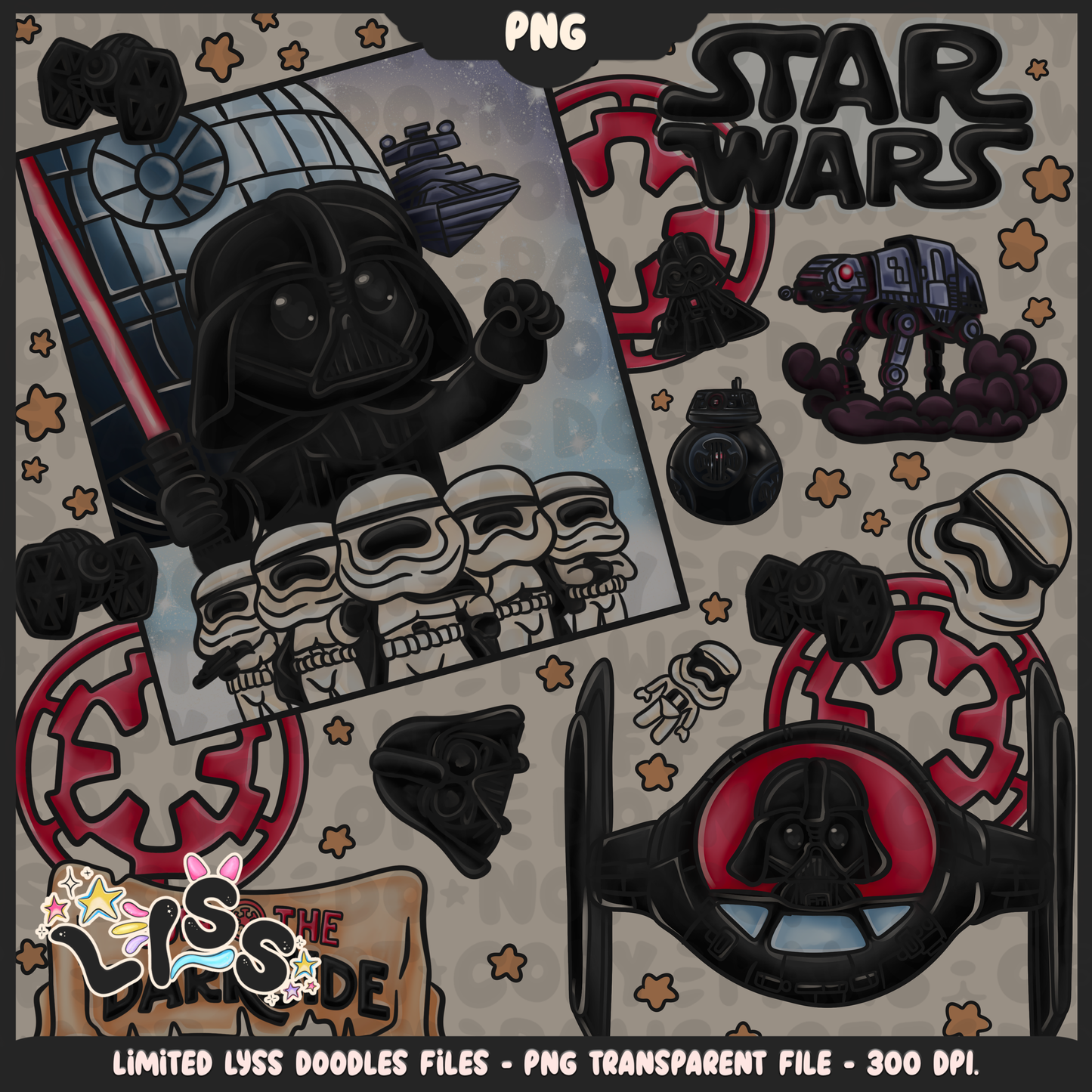 2024 - Lyss Doodles - PNG Files - May the Fourth Event - Sith Adventure - 24LD045