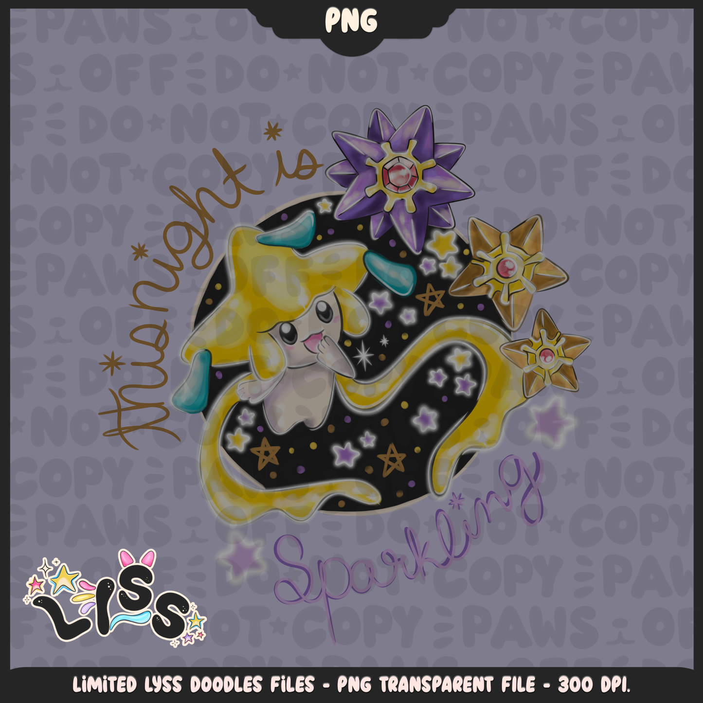 2023 - Lyss Doodles - PNG - Poke Collab - Pyschic - 23LD025