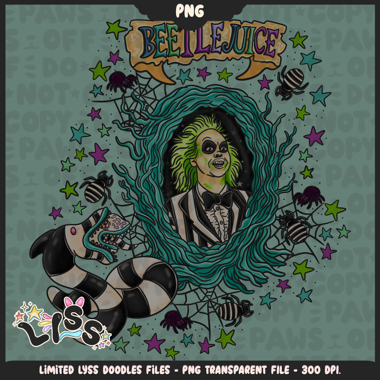 2024 - Lyss Doodles - PNG Files - Beetle x Love kyr Collab - 24LD052