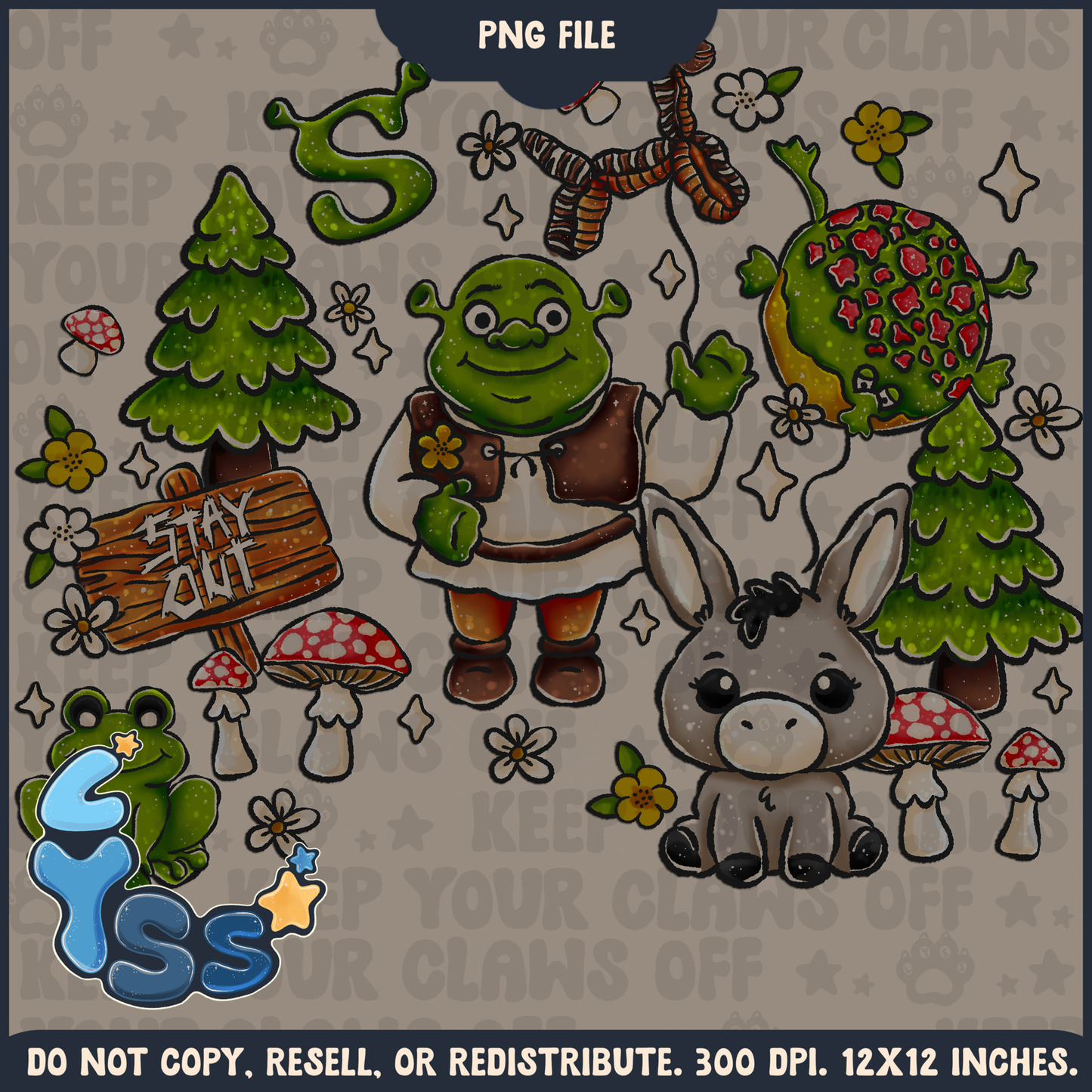 2025 - Lyss Doodles - PNG Files - Colour Collab - Swamp - 25LD002