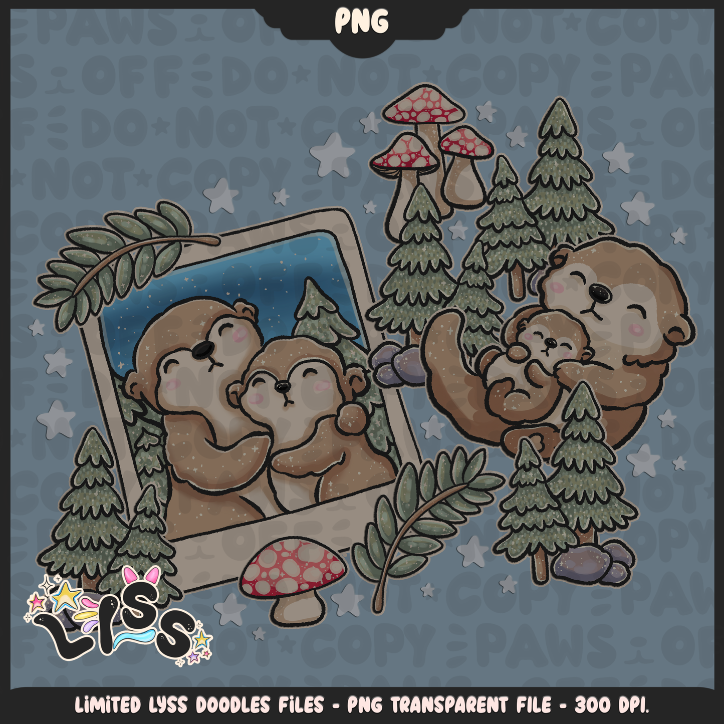 2024 - Lyss Doodles - PNG Files - Woodland Animals - 24LD082
